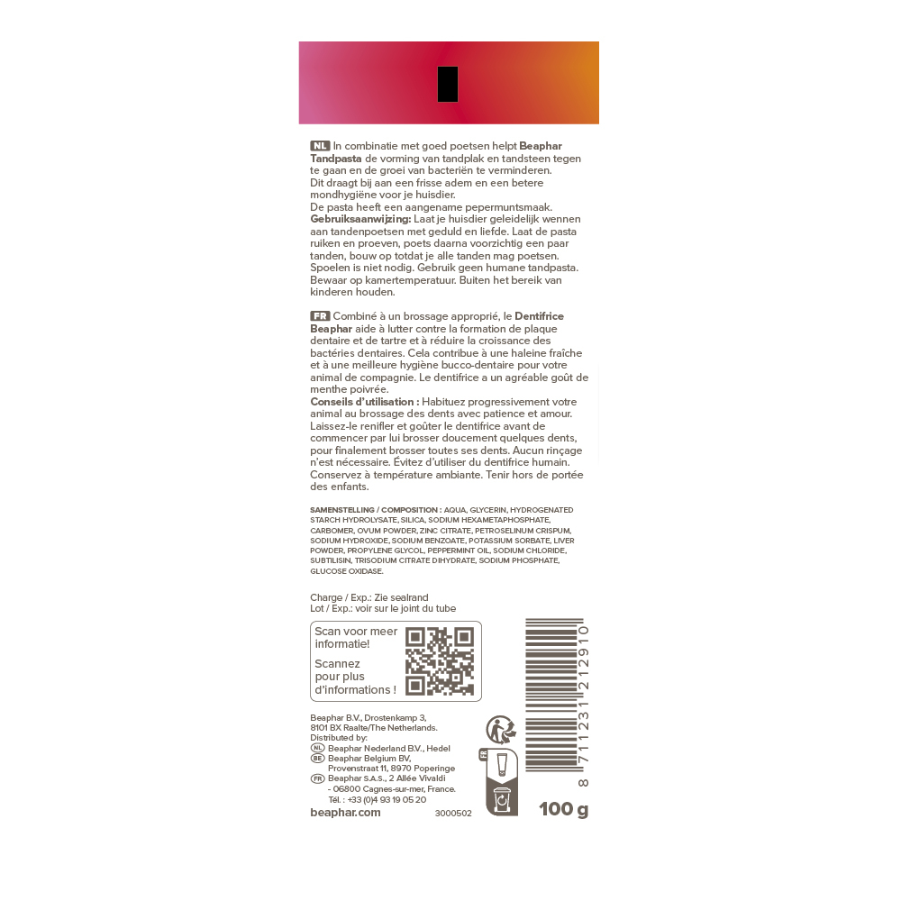 Tandpasta pepermunt & peterselie 100g