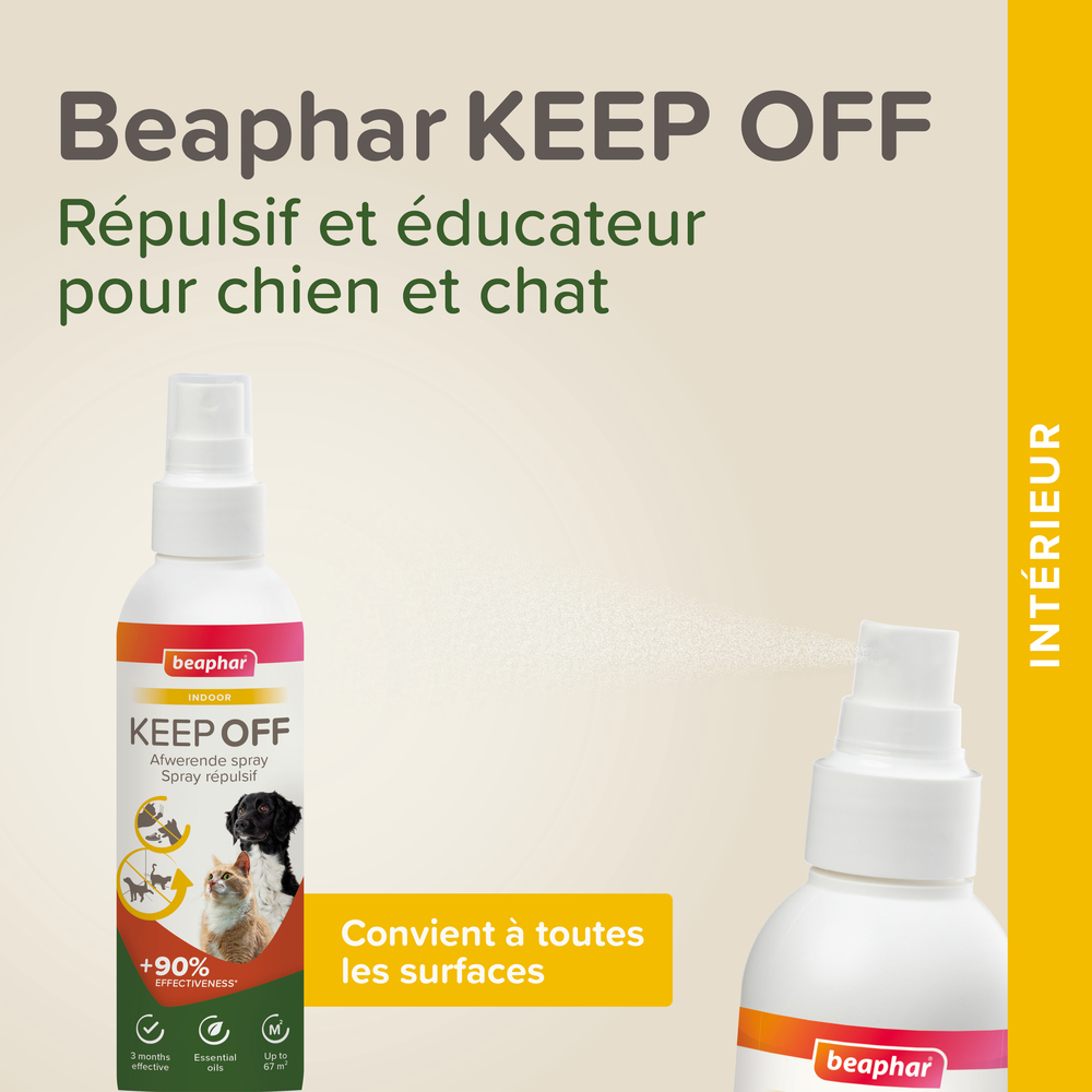 KEEP OFF Spray répulsif INDOOR pour chiens et chats - 200 ml