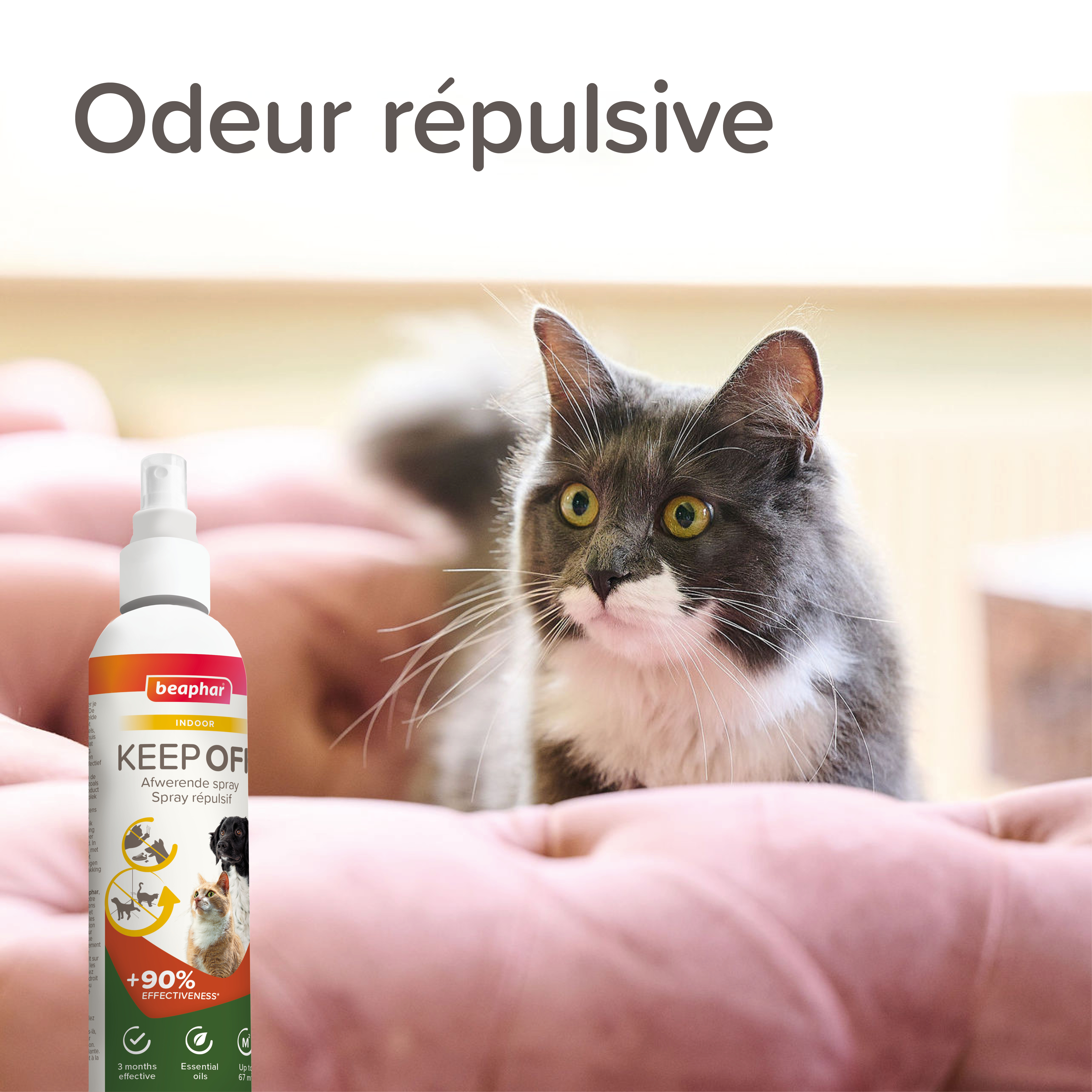 KEEP OFF Spray répulsif INDOOR pour chiens et chats - 200 ml