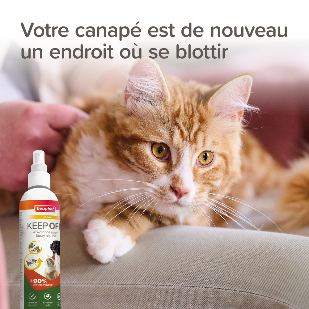 KEEP OFF Spray répulsif INDOOR pour chiens et chats - 200 ml
