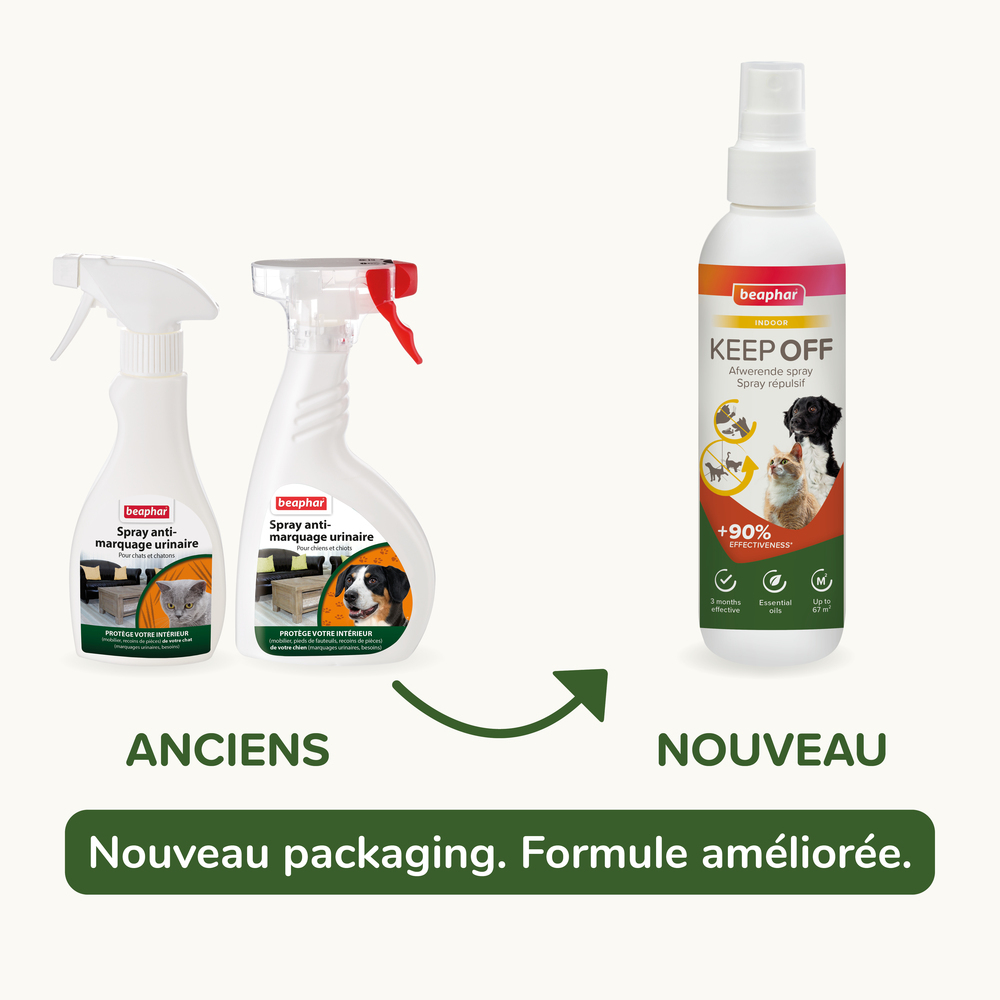 KEEP OFF Spray répulsif INDOOR pour chiens et chats - 200 ml