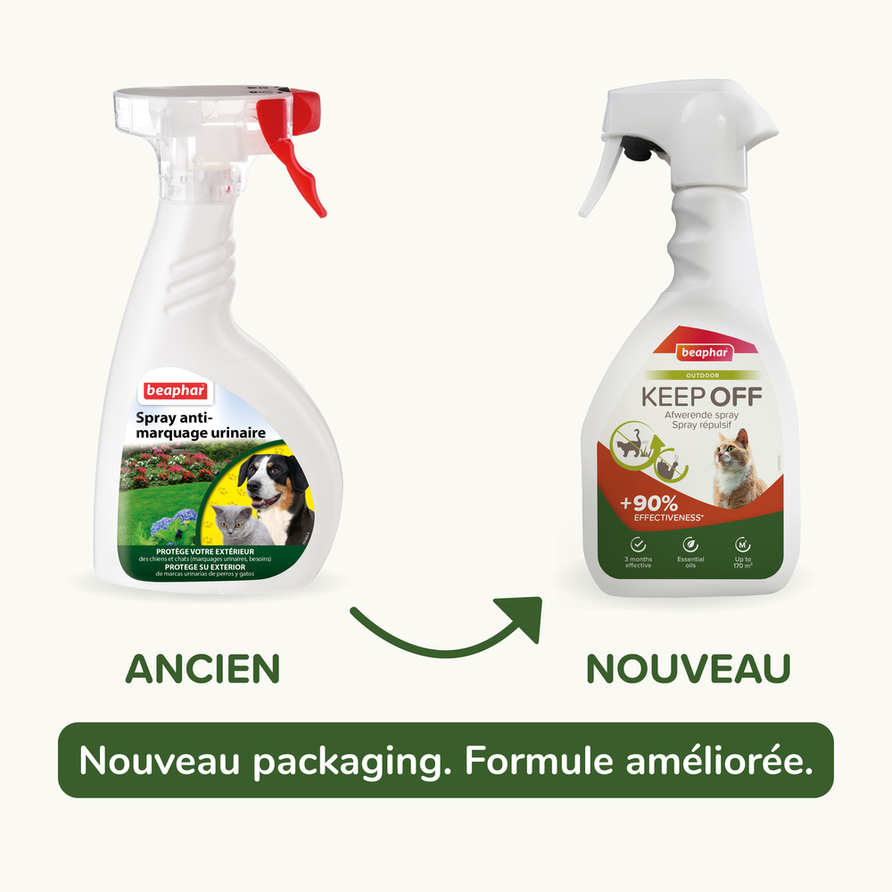 KEEP OFF Spray répulsif OUTDOOR pour chats - 500 ml