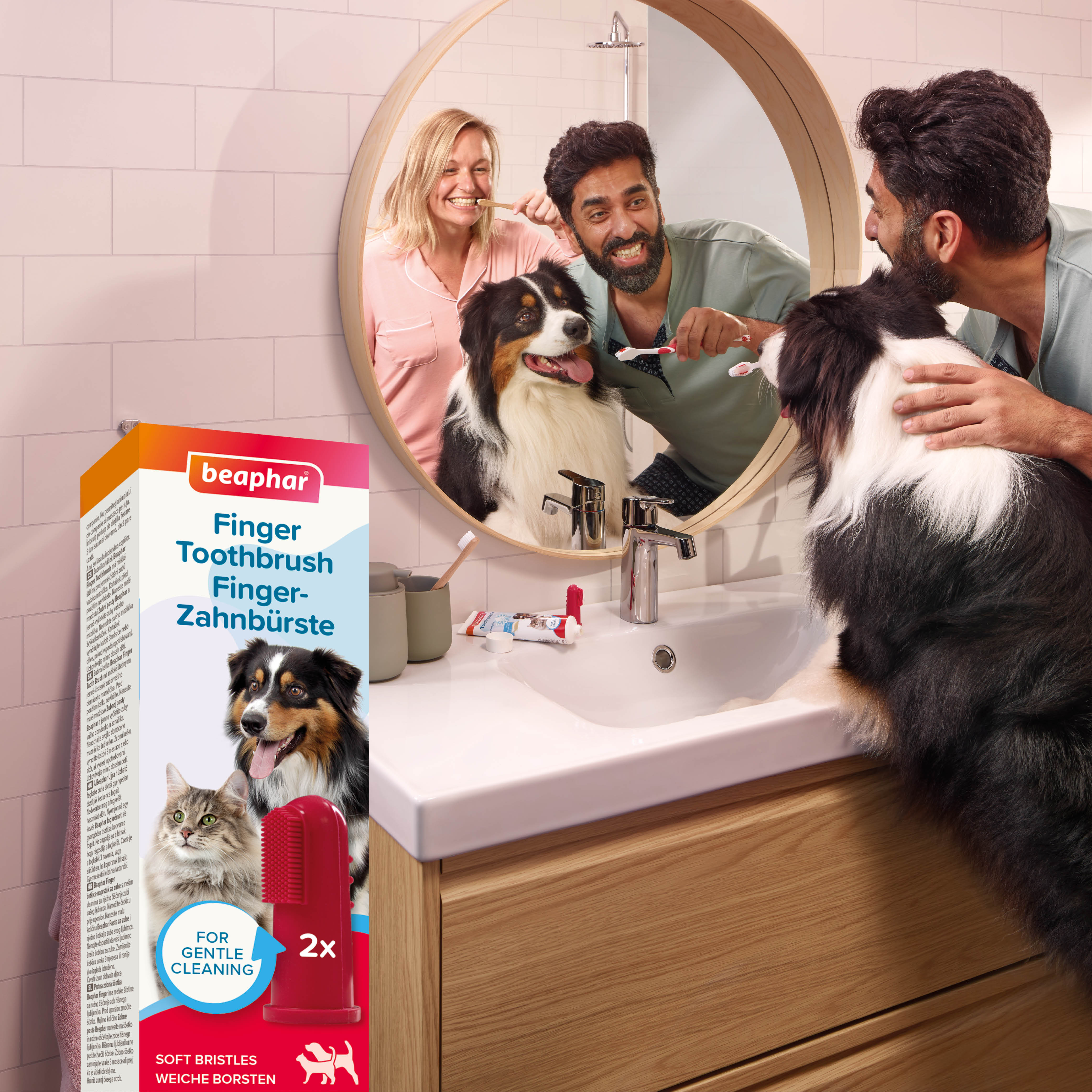 FINGER TOOTHBRUSH 2 SZT - szczoteczka do zębów naparstkowa dla kotów i psów