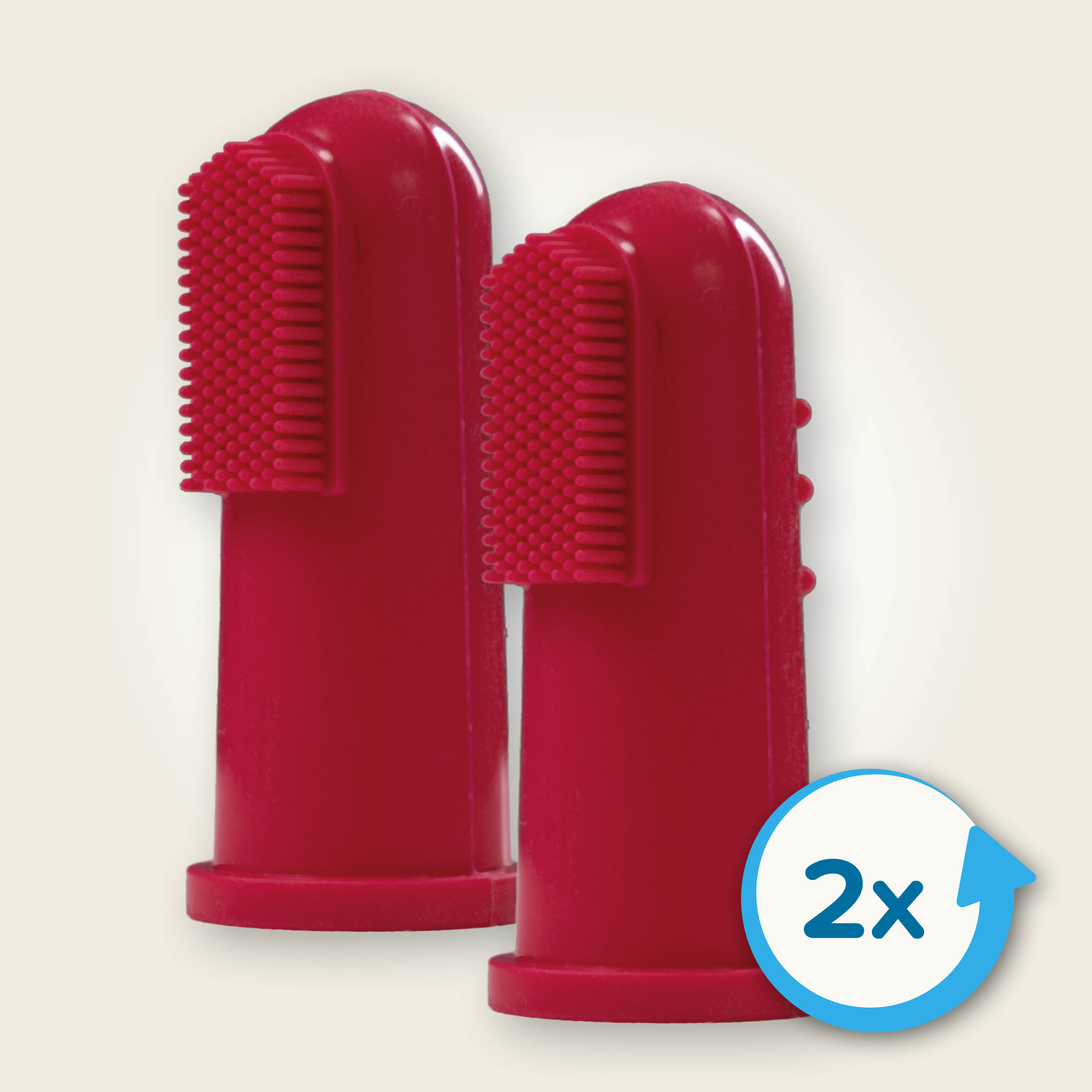 FINGER TOOTHBRUSH 2 SZT - szczoteczka do zębów naparstkowa dla kotów i psów