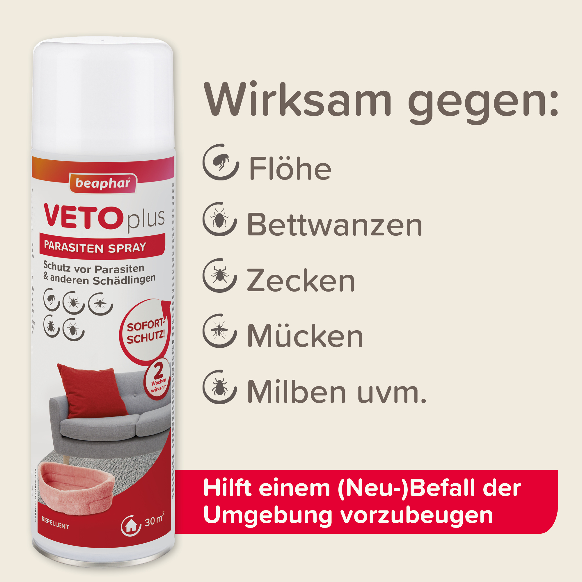 VETOplus Parasiten Spray, 400ml