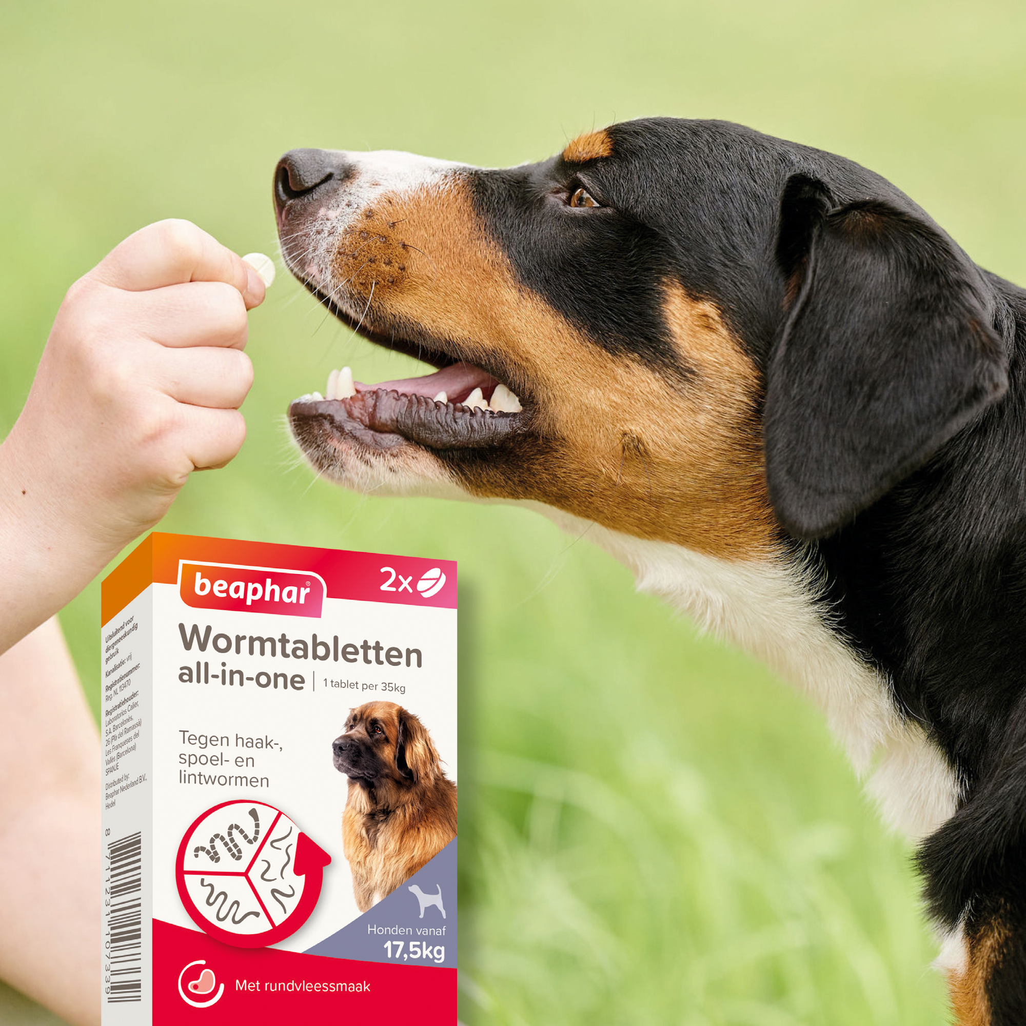 Beaphar Wormtabletten All-in-One hond 17,5-70kg 2 tabletten