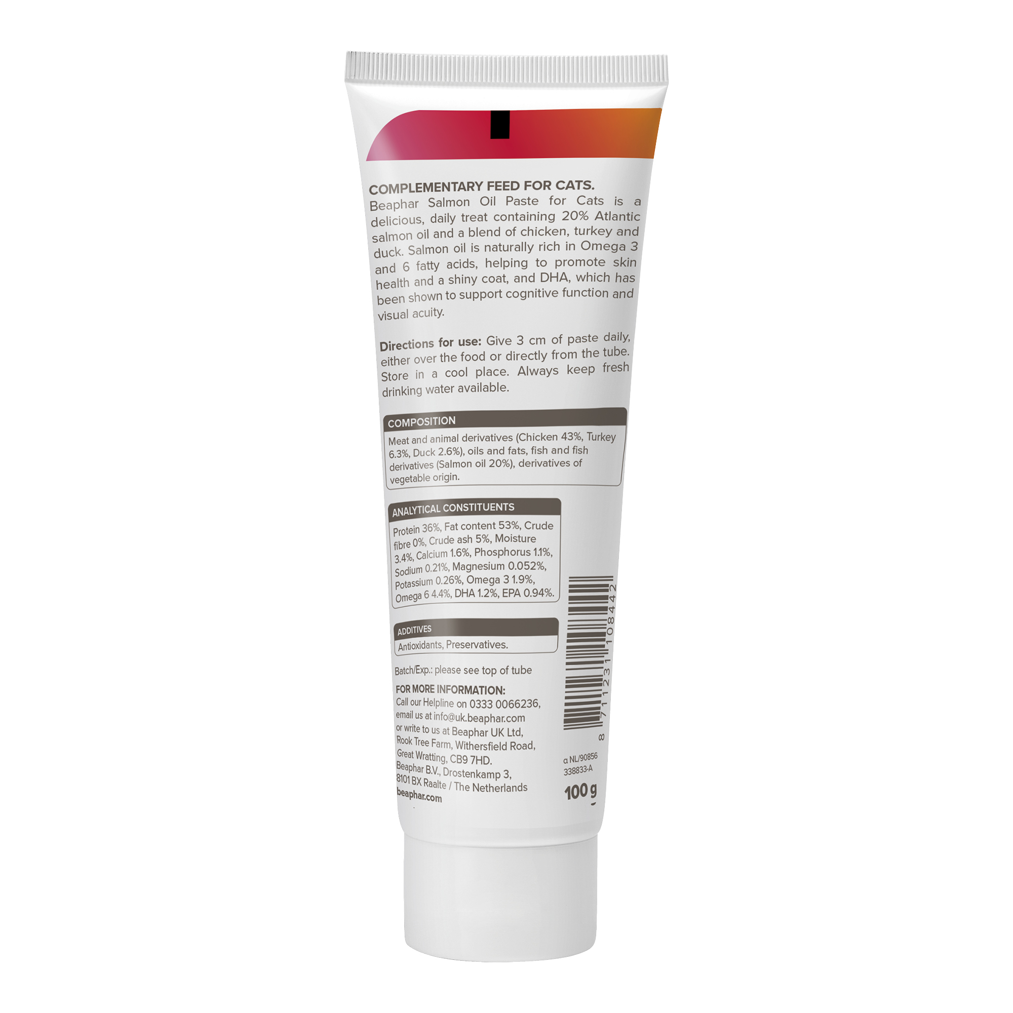 Beaphar Salmon Oil Paste for Cats, 100g