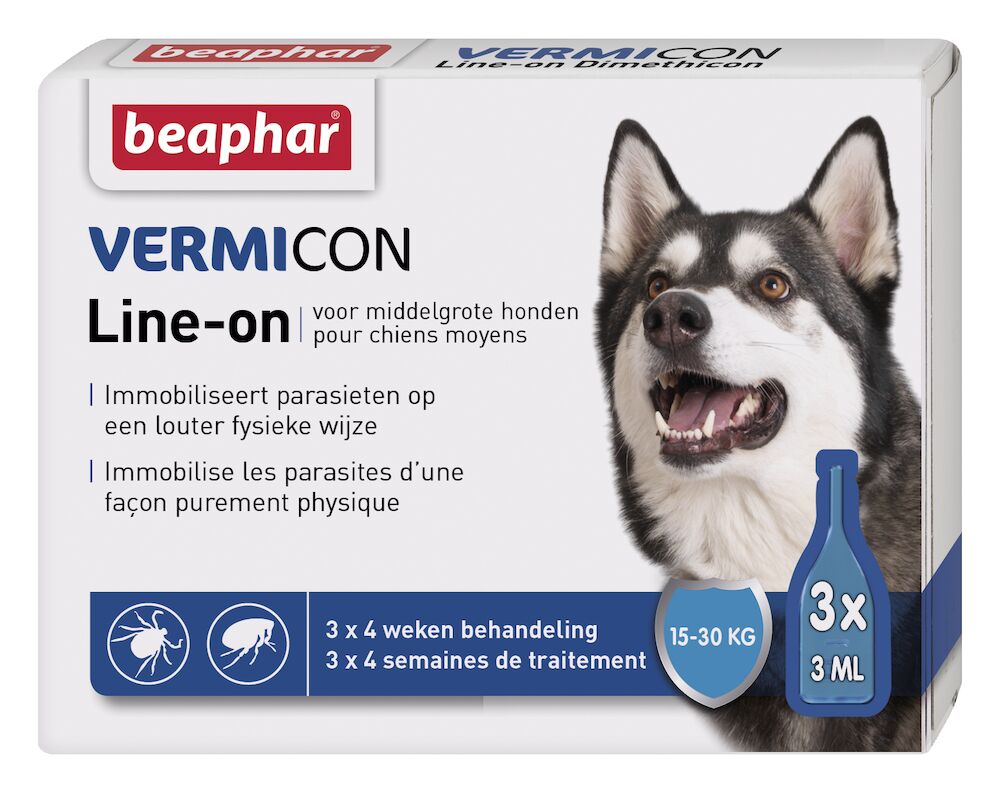 Vermicon Line-On Middelgrote Hond 3x3ml