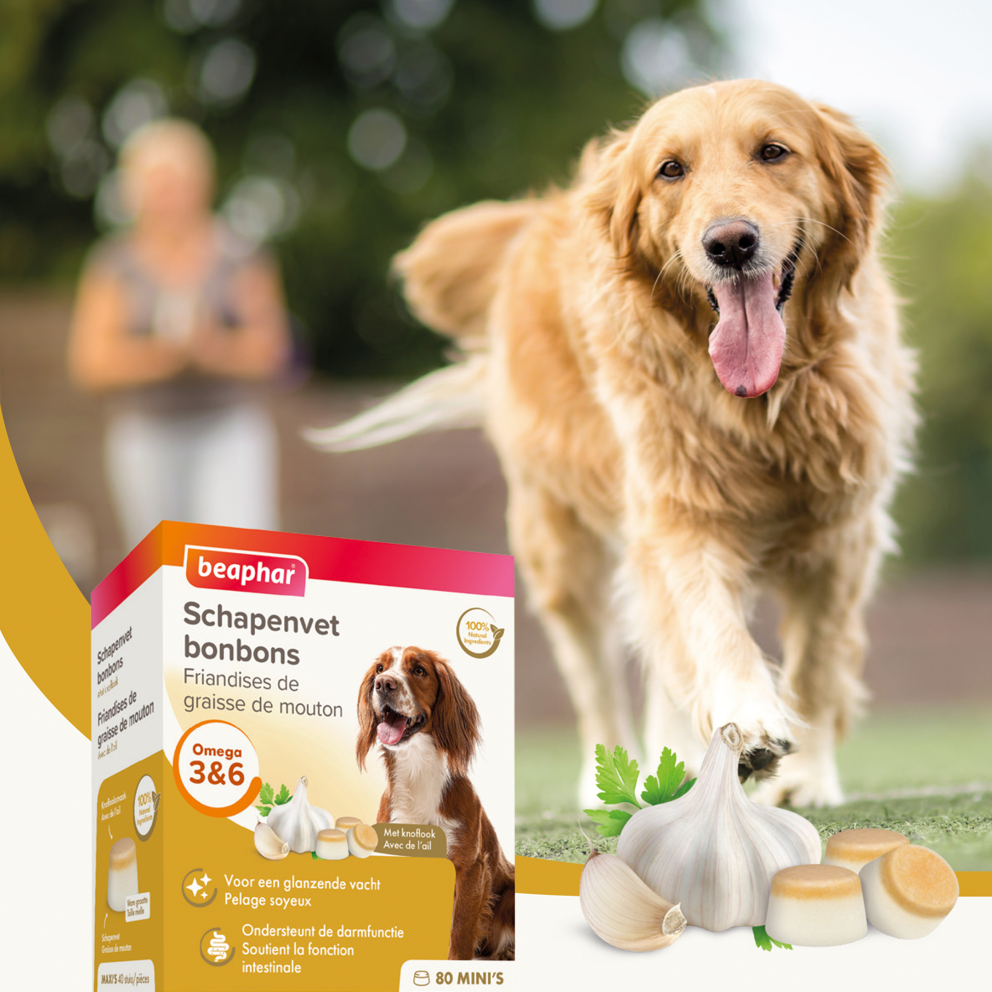 Beaphar Schapenvet Bonbons Knoflook Mini 245g