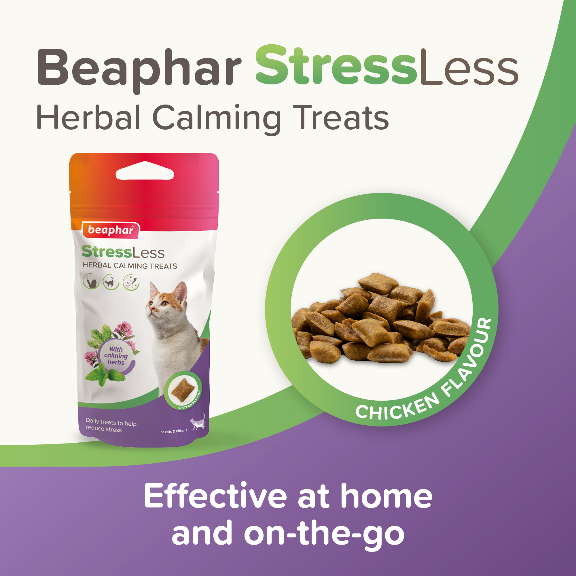 Beaphar StressLess Herbal Calming Cat Treats, 35g