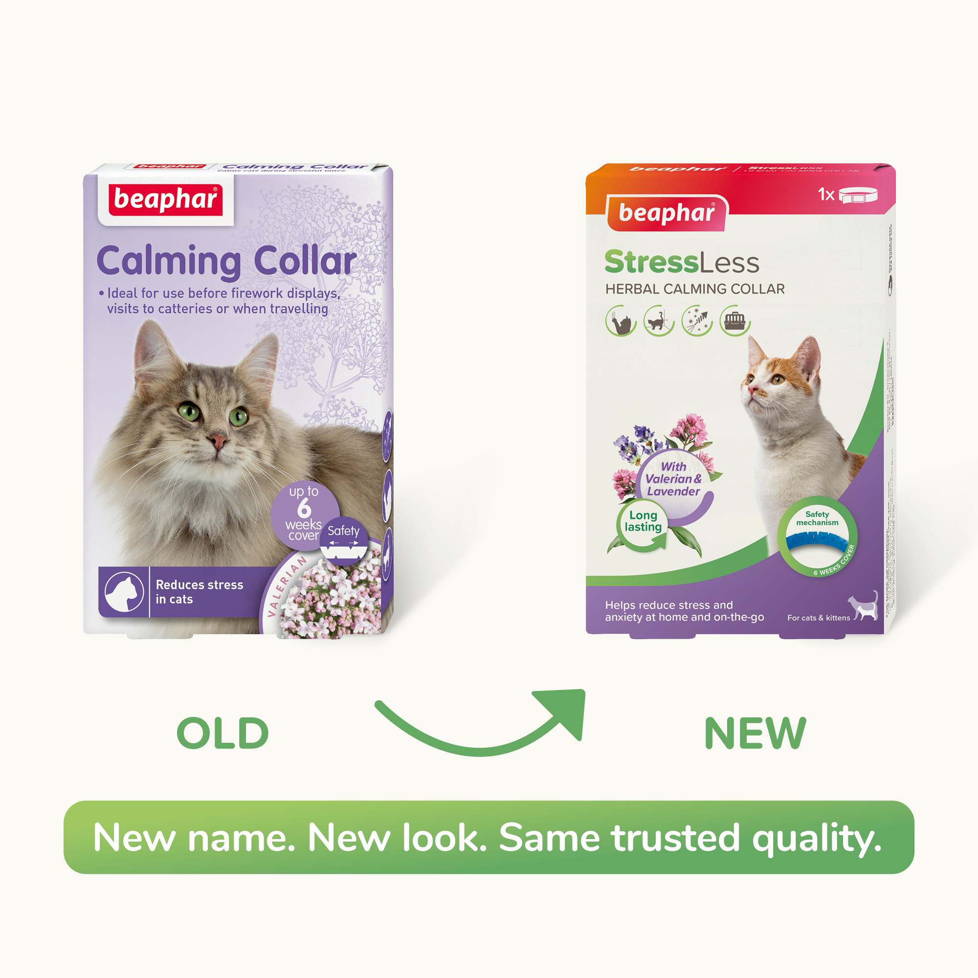 Beaphar StressLess Herbal Calming Collar for Cats, 35cm