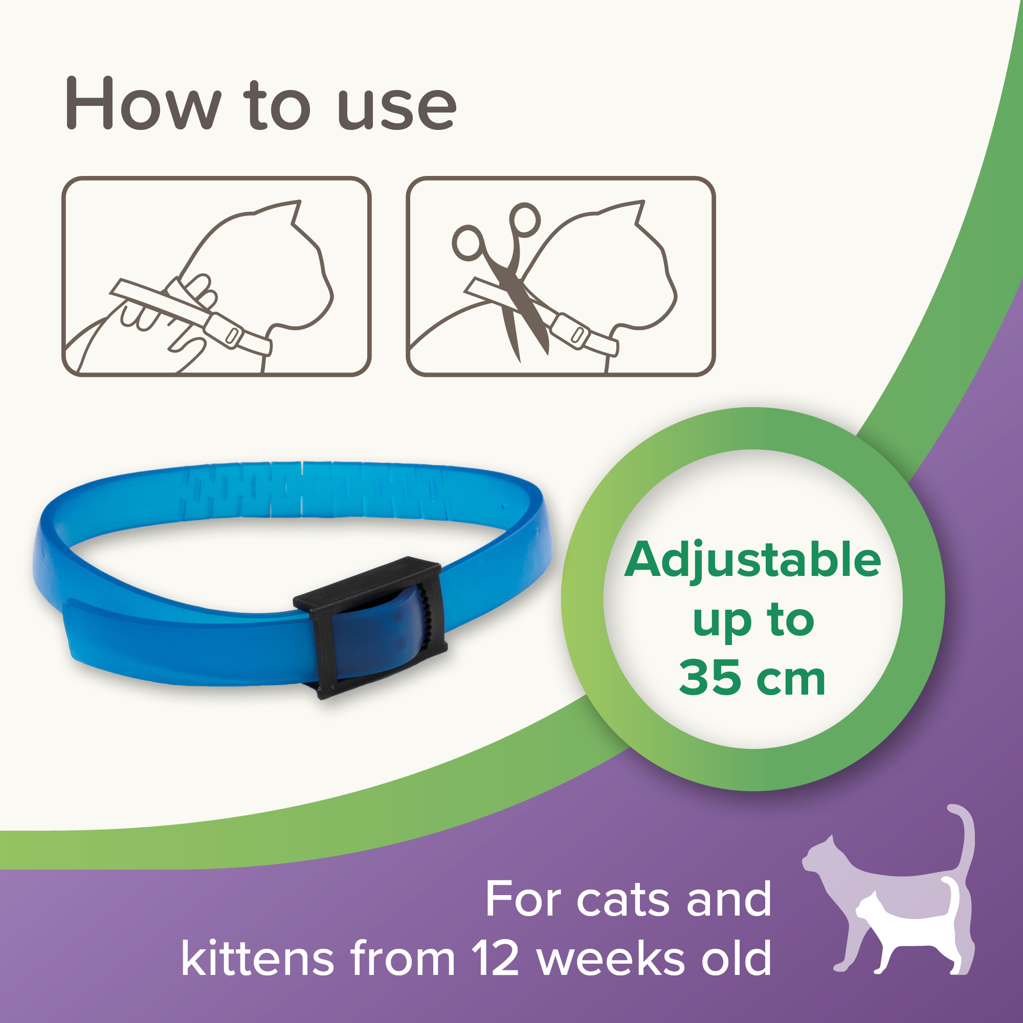 Beaphar StressLess Herbal Calming Collar for Cats, 35cm