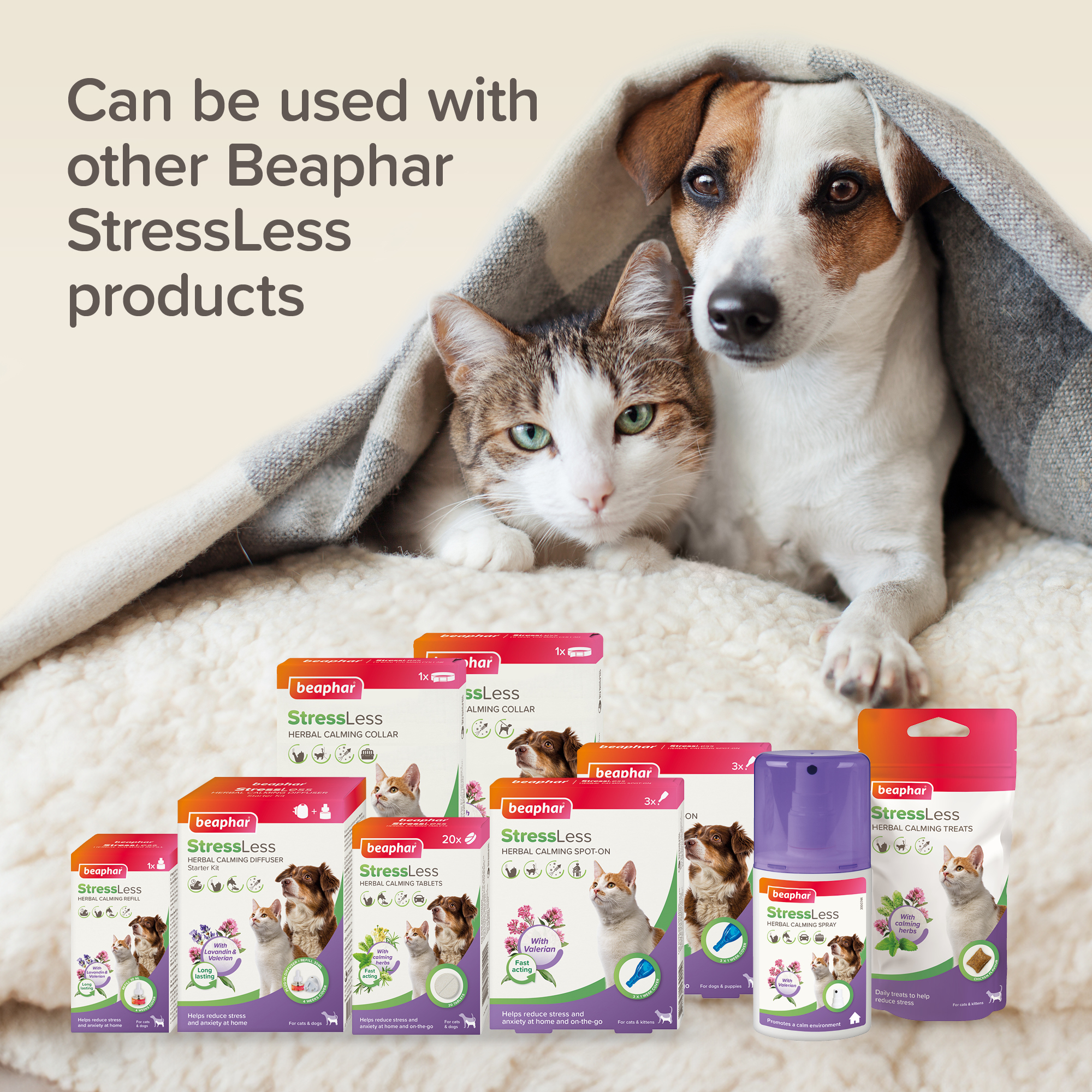 Beaphar StressLess Herbal Calming Collar for Cats, 35cm