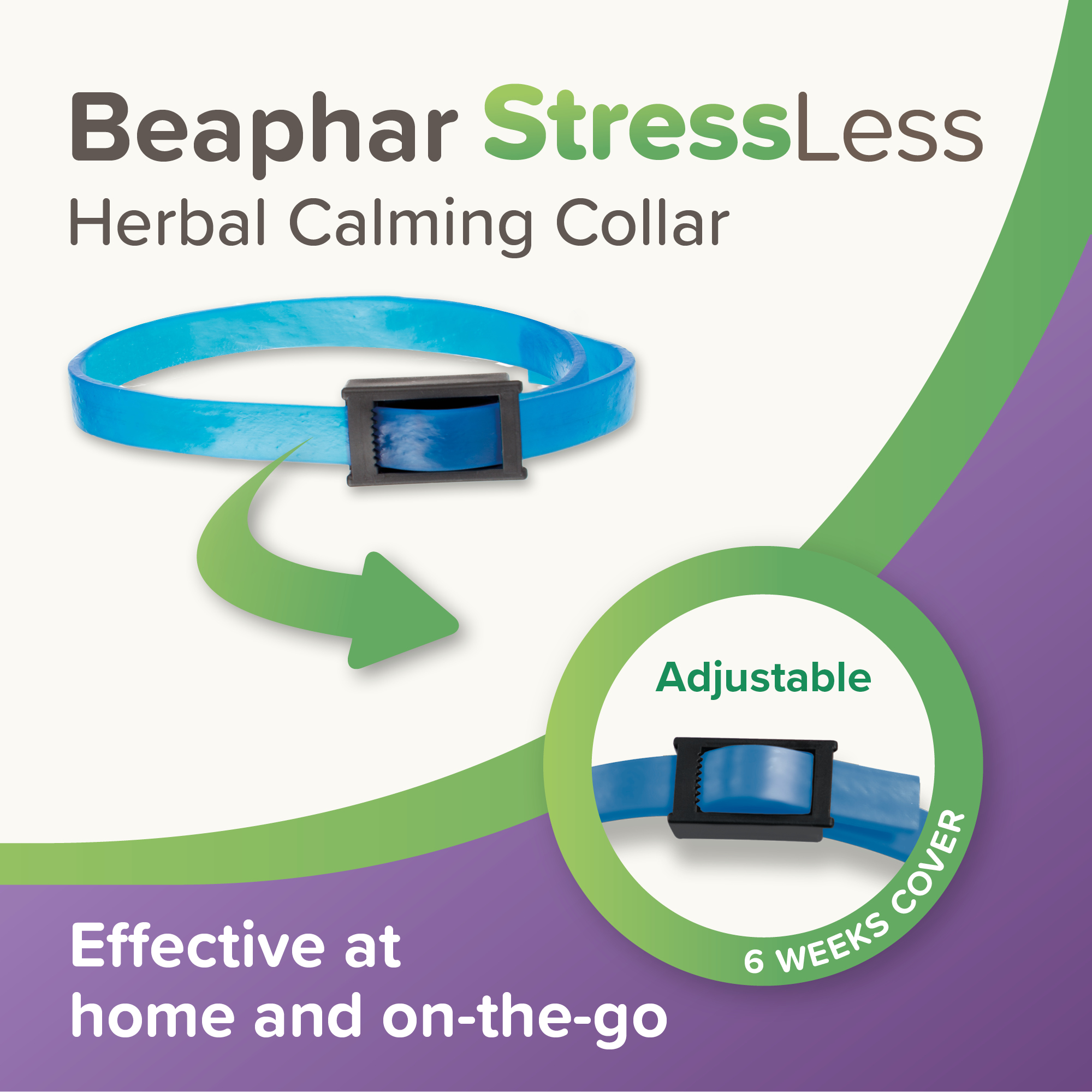 Beaphar StressLess Herbal Calming Collar for Dogs, 65cm
