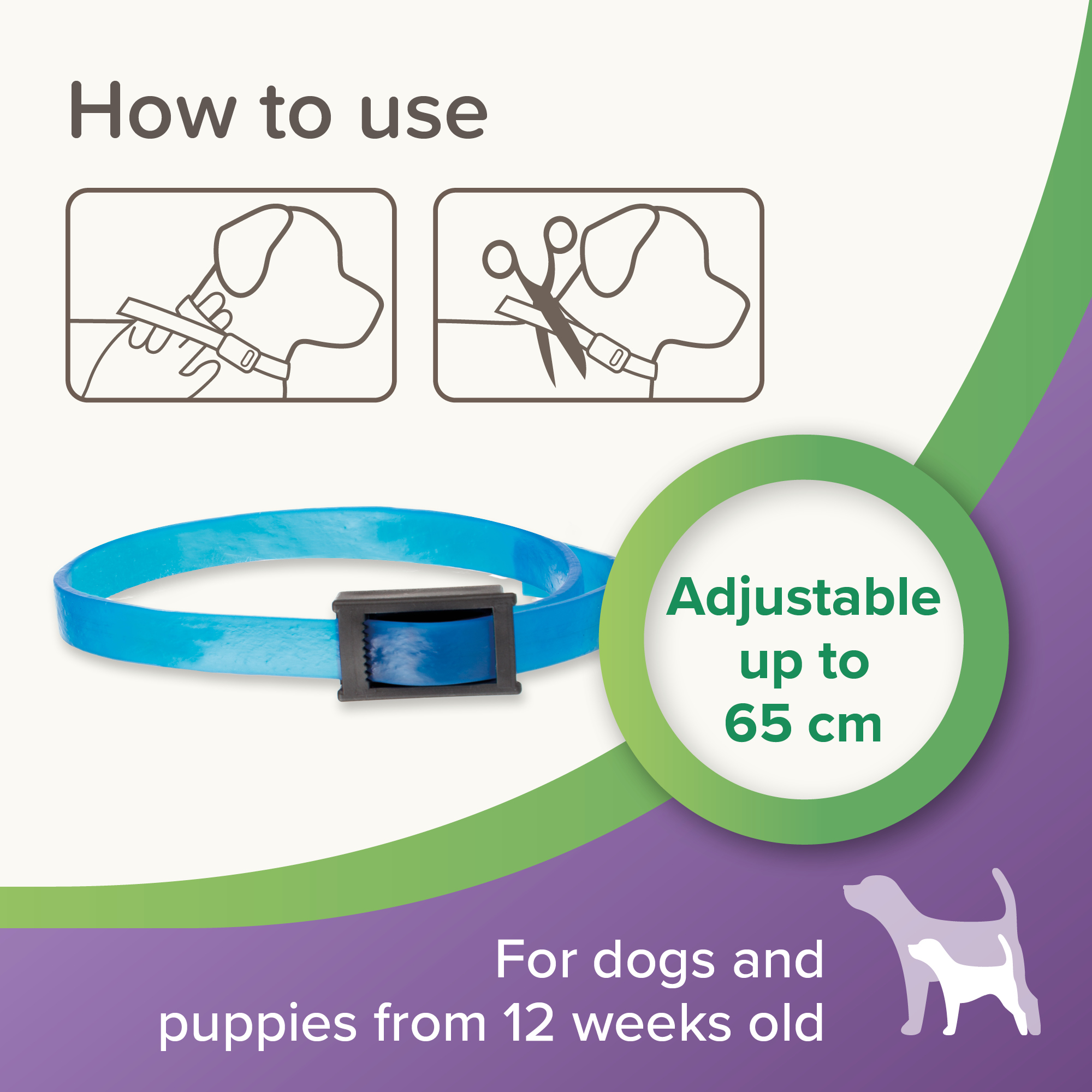 Beaphar StressLess Herbal Calming Collar for Dogs, 65cm