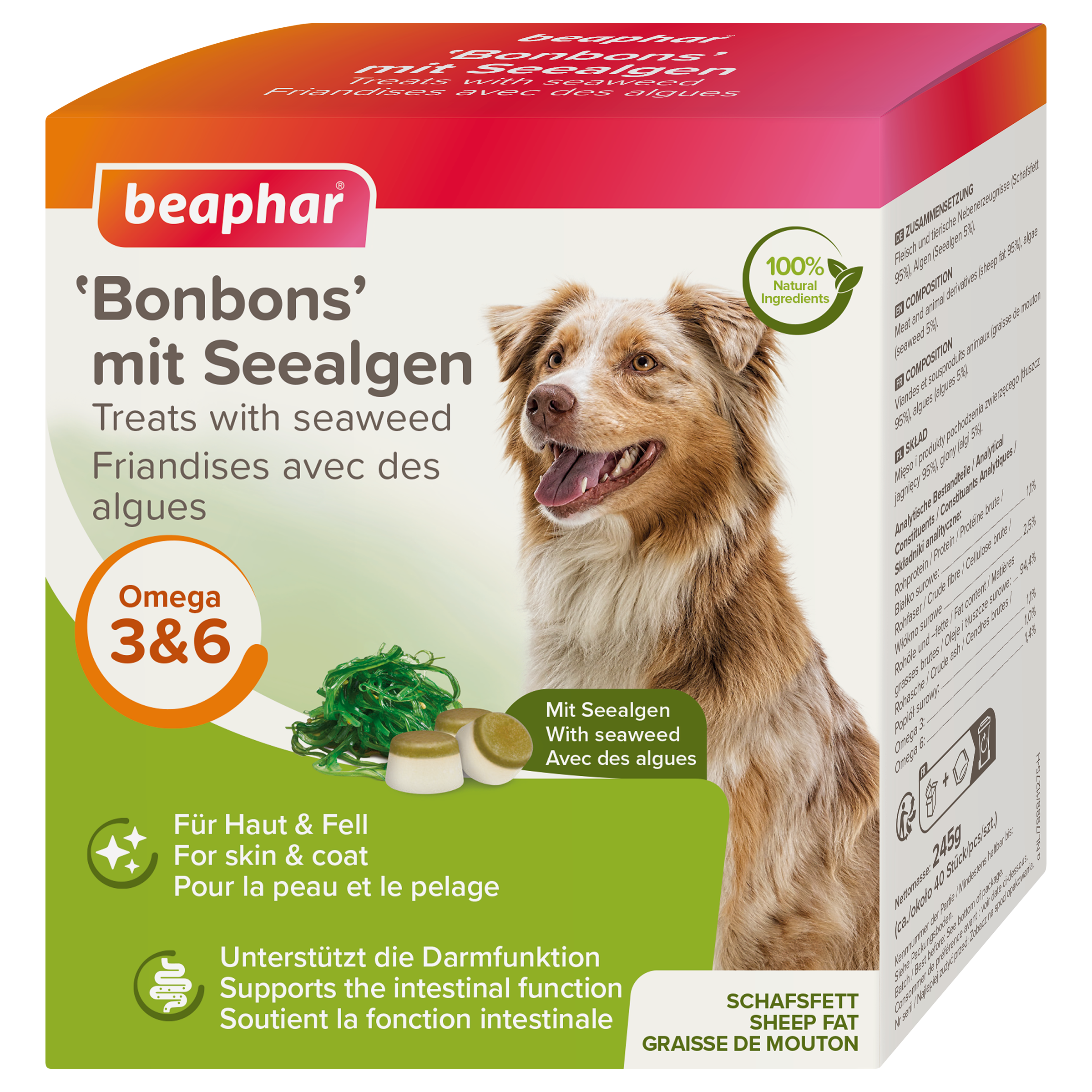 Bonbony z ovčího tuku s mořskými řasami