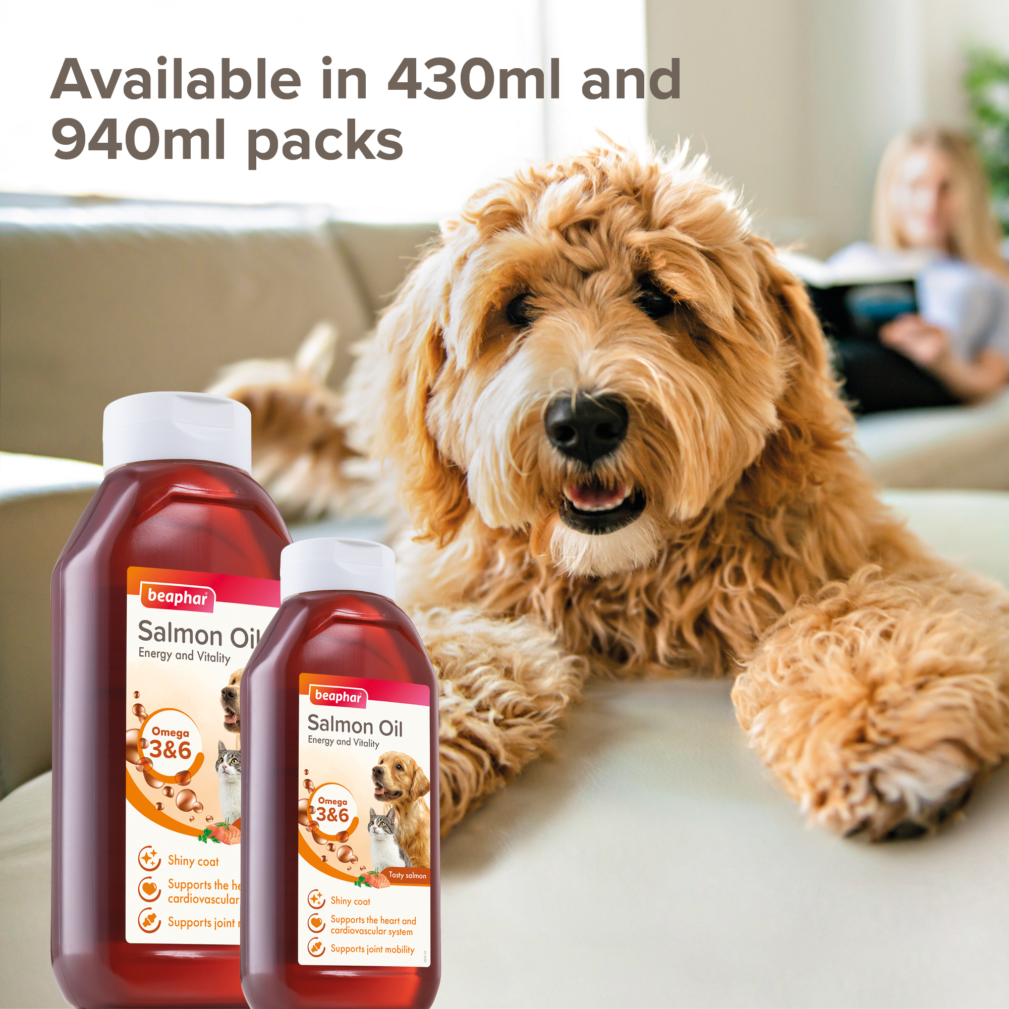 Beaphar Salmon Oil for Cats and Dogs – 430ml