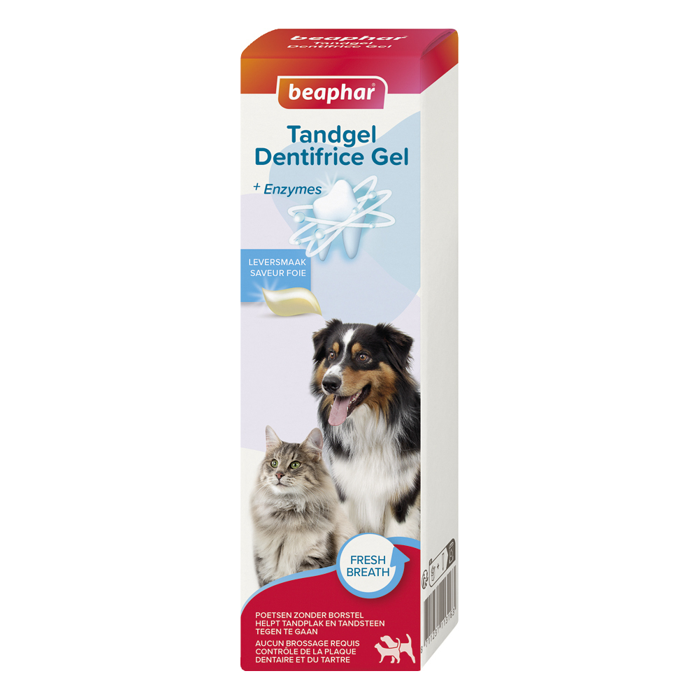 Dentifrice gel haleine fraîche pour chien et chat