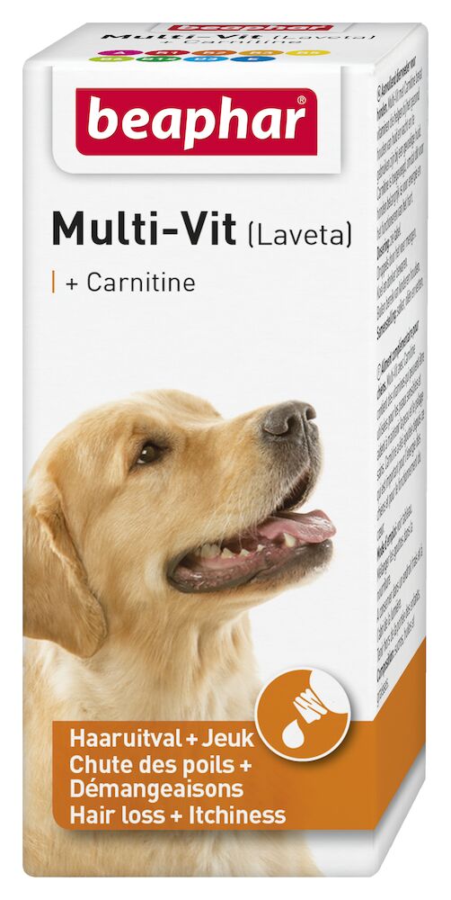 Beaphar Multi-Vit hond met carnitine 20ml
