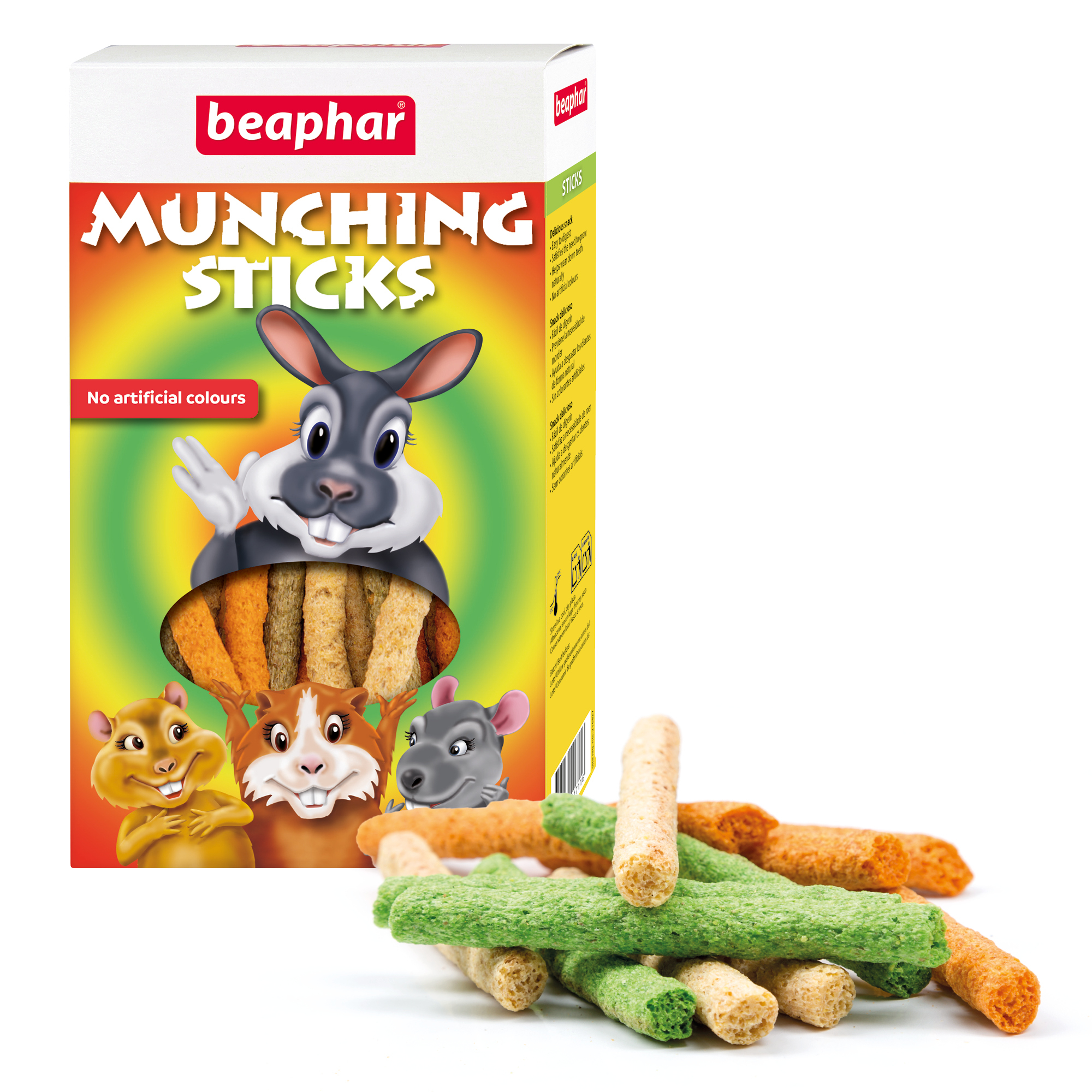 Beaphar Munching Sticks for Rabbits, Guinea Pigs, Hamsters and other small animals, 150g