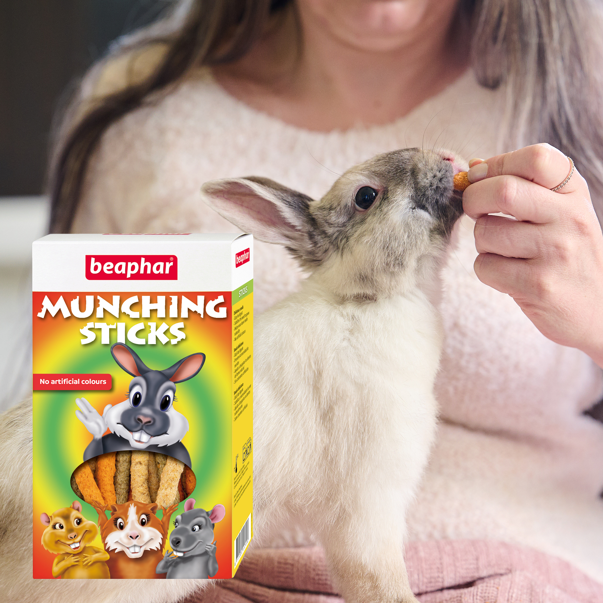 Beaphar Munching Sticks for Rabbits, Guinea Pigs, Hamsters and other small animals, 150g