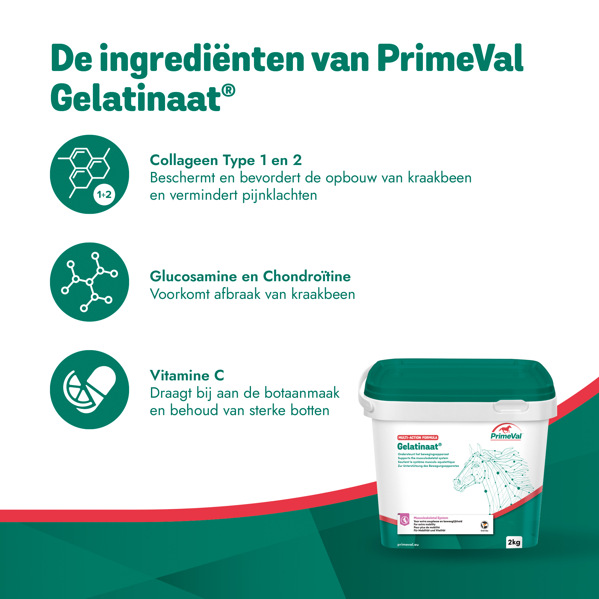 PrimeVal Gelatinaat - 2 kg