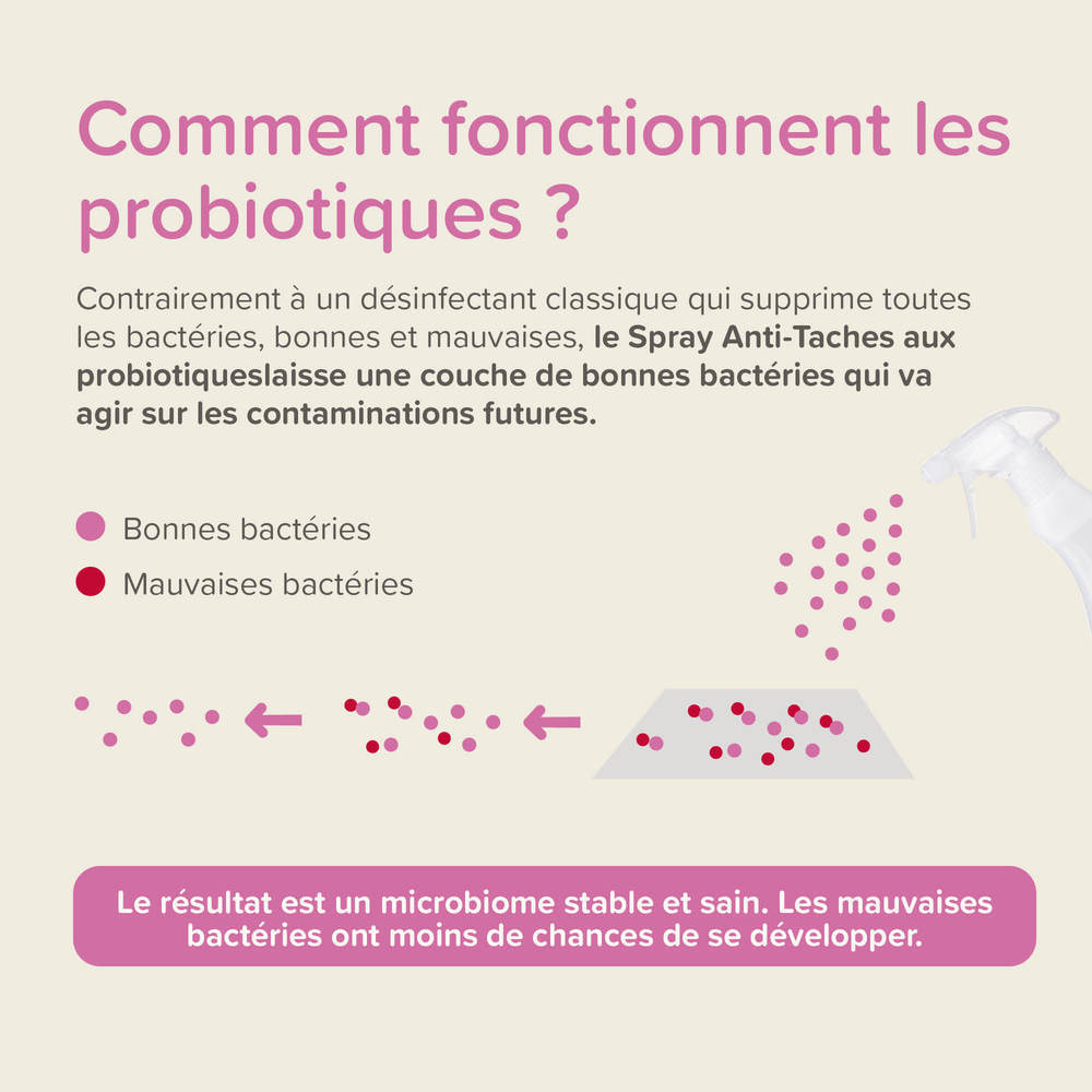Spray Anti-Taches aux Probiotiques - 500 ml