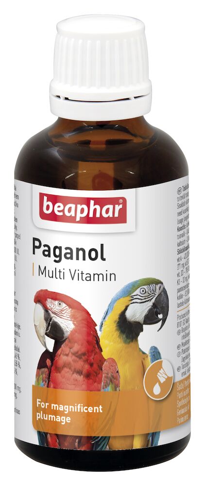 Vitamínové kapky Paganol pro exotické ptactvo