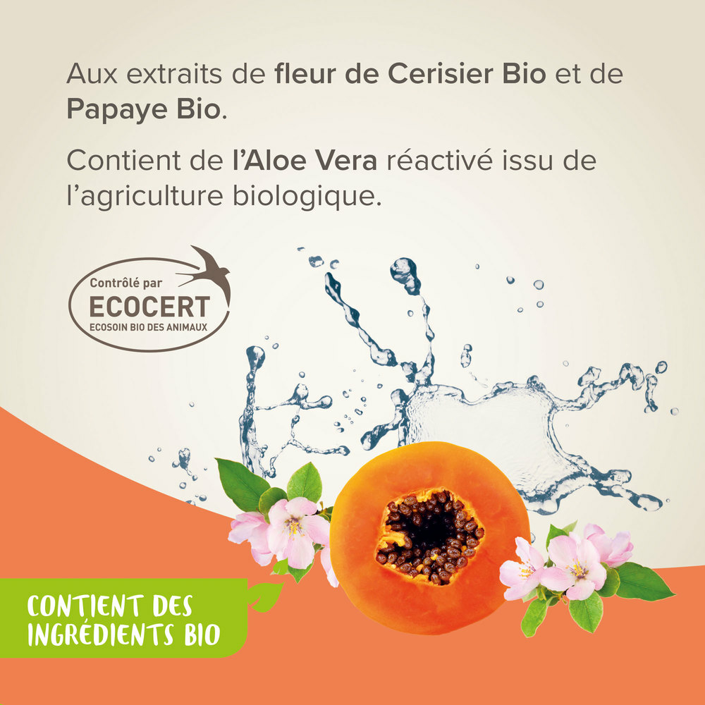 Shampoing labellisé ECOCERT pour chiot