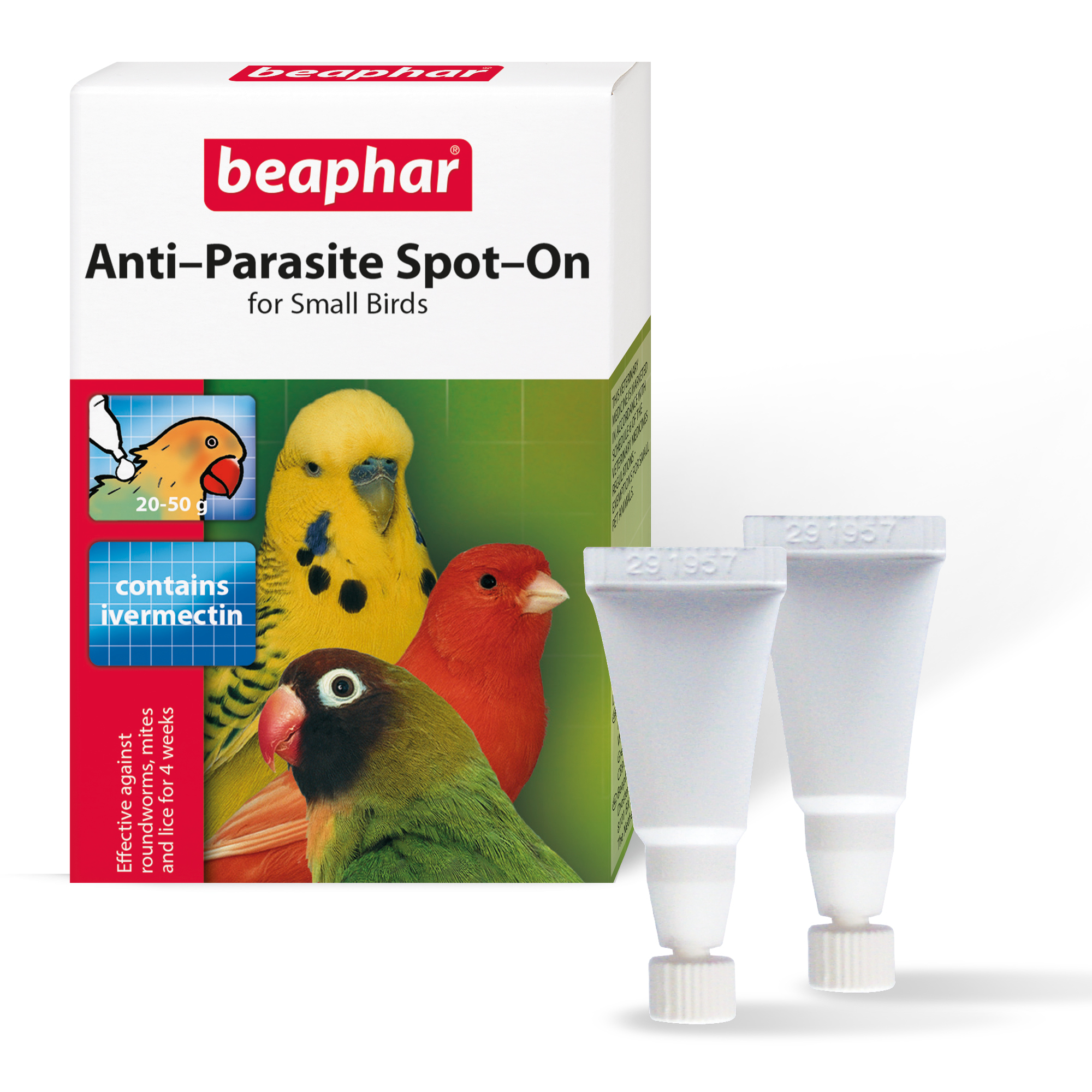 Beaphar Anti-Parasite Spot-On for Small Birds 20-50g, 2 pipettes