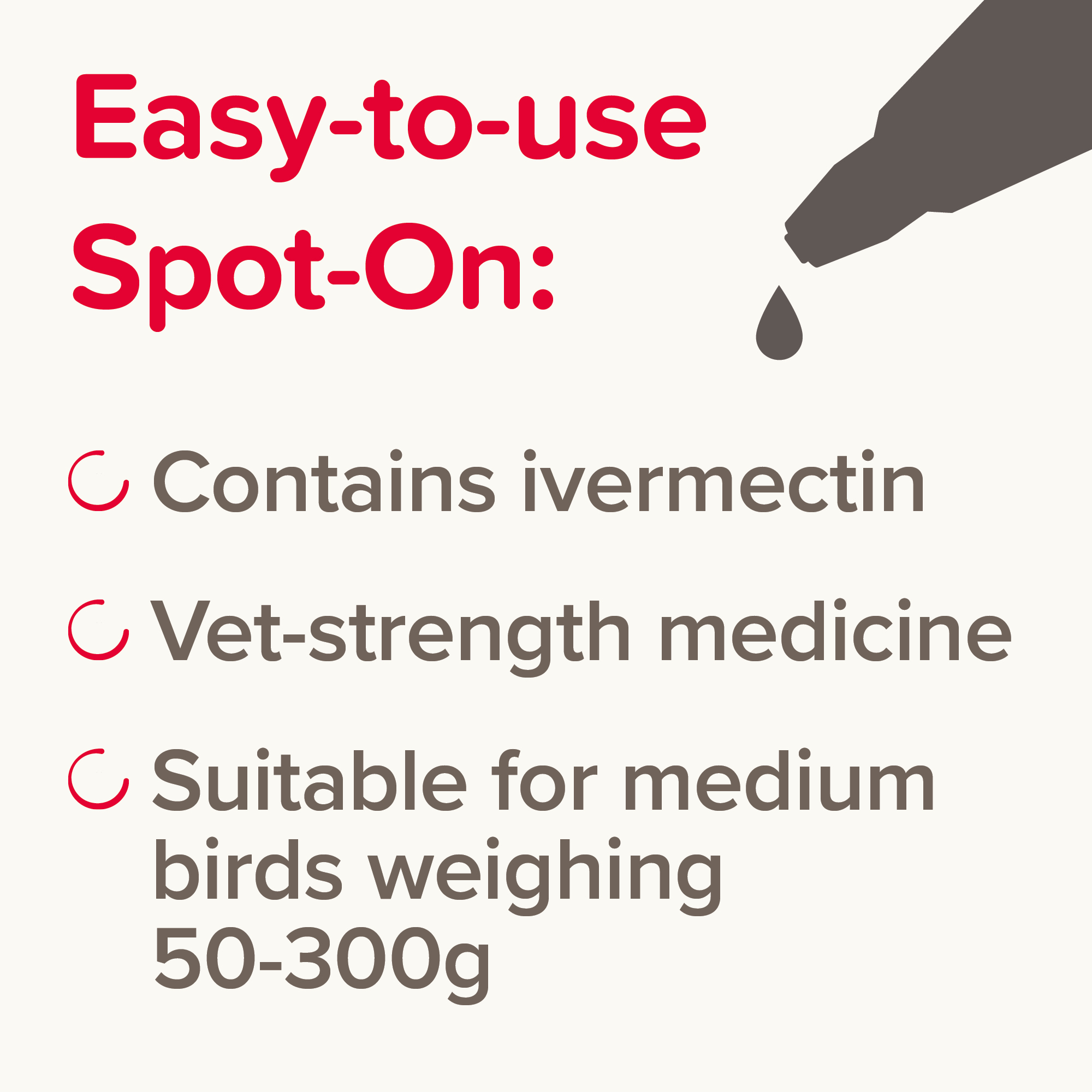 Beaphar Anti-Parasite Spot-On for Medium Birds 50-300g, 2 pipettes