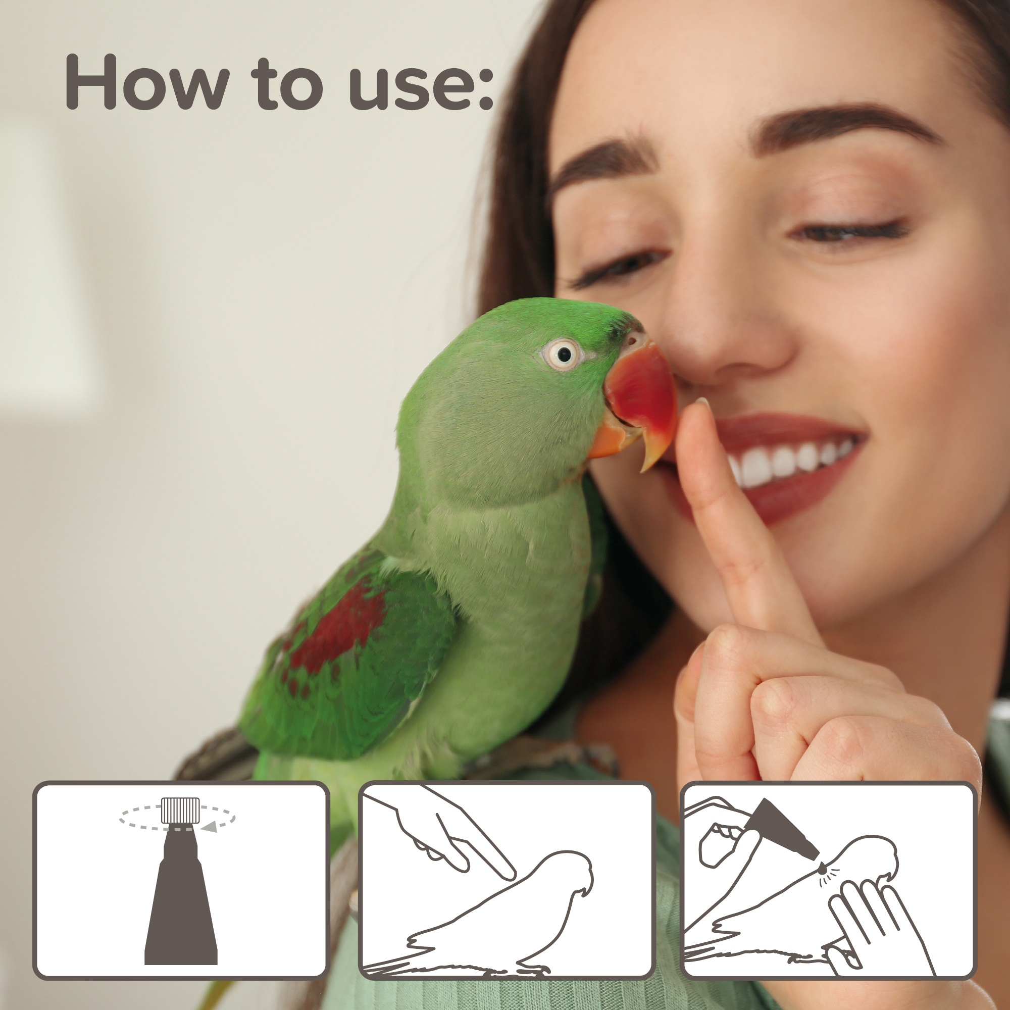 Beaphar Anti-Parasite Spot-On for Large Birds 300-750g, 2 pipettes