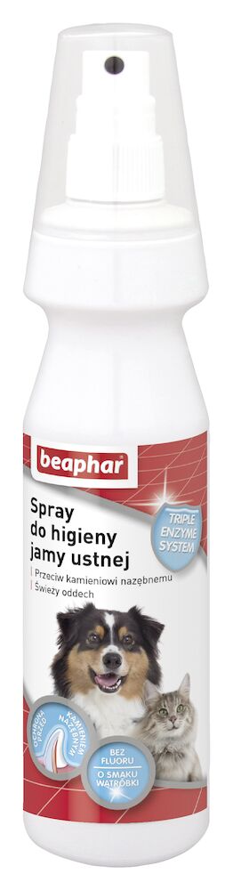 SPRAY DO HIGIENY JAMY USTNEJ 150ML - odświeżacz oddechu w sprayu dla psów i kotów