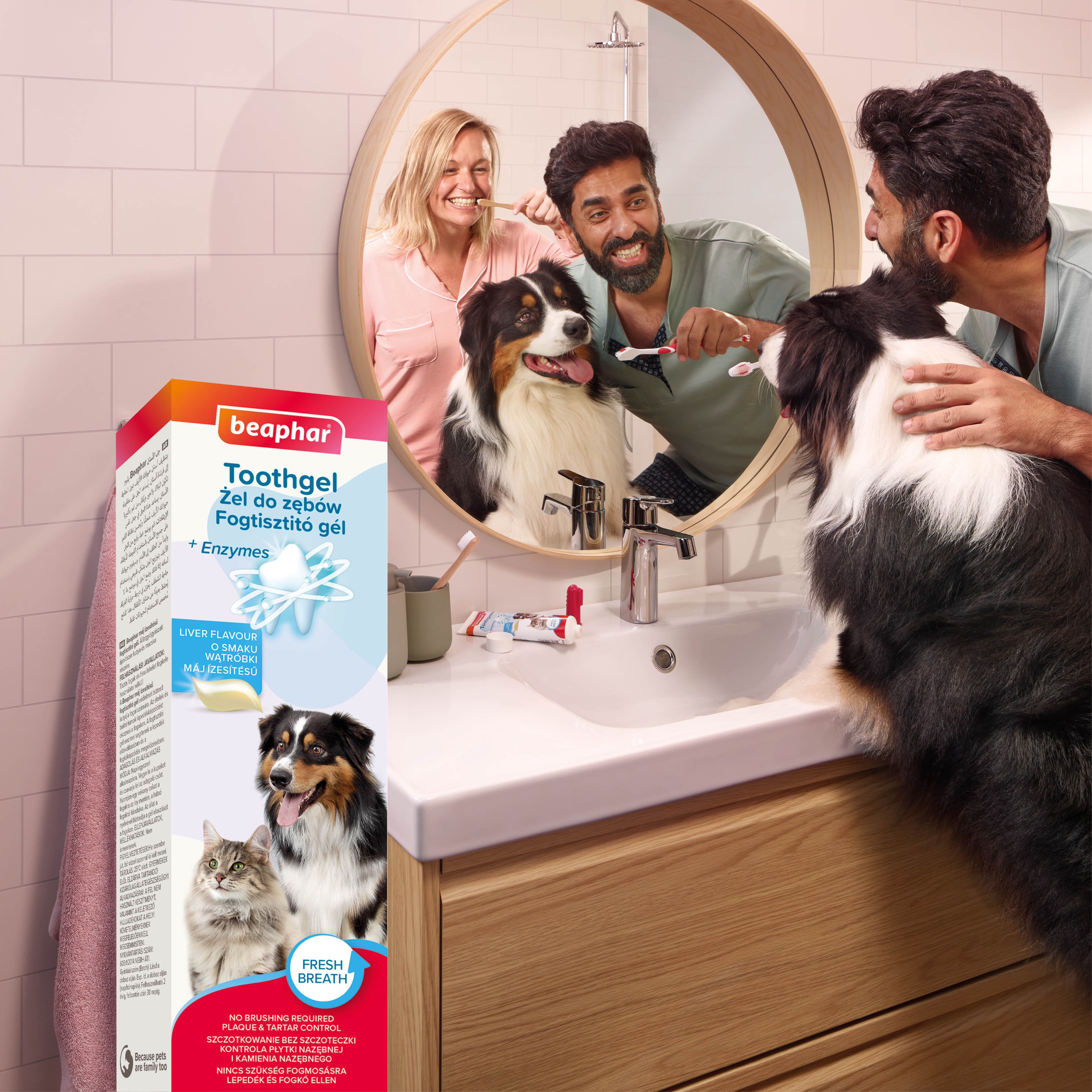 ŻEL DO MYCIA ZĘBÓW 100G - żel o smaku wątróbki dla psów i kotów