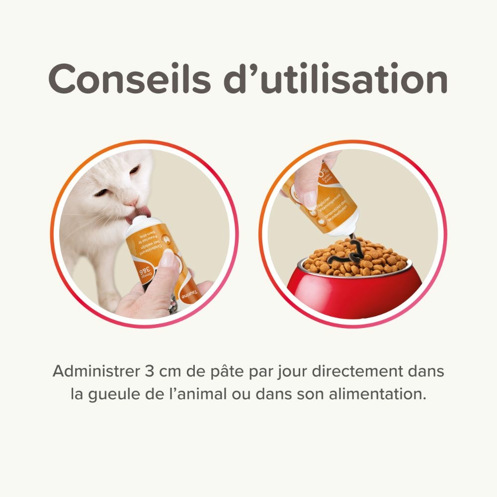 Pâte multivitaminée à la taurine et aux omégas pour chat 100g