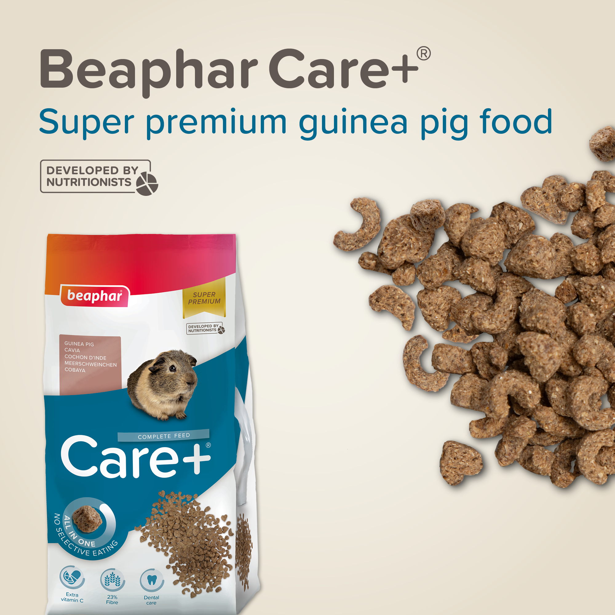 Beaphar CARE+® Guinea Pig Food, 5kg