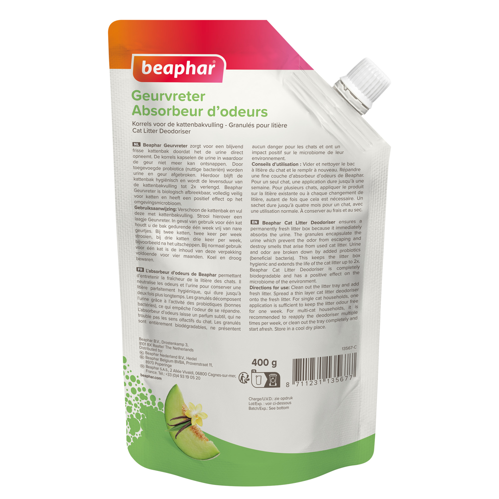 Beaphar Geurvreter Vanille & Meloen 400g