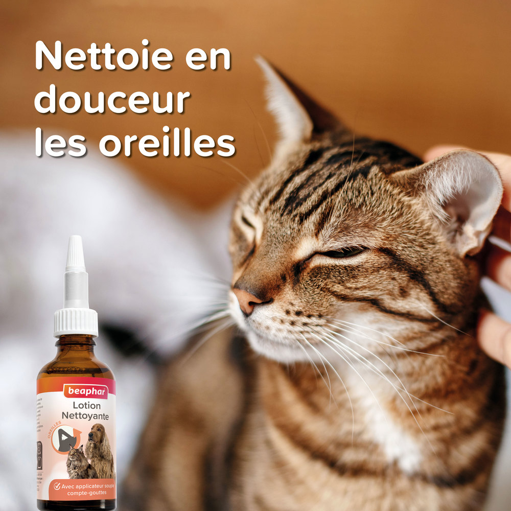 Lotion nettoyante pour les oreilles pour chien et chat - 50 ml