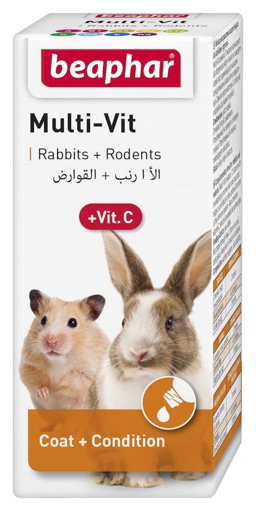 MULTI-VIT SM. ANIMAL + VIT.C 20ML - preparat witaminowy dla królików i gryzoni