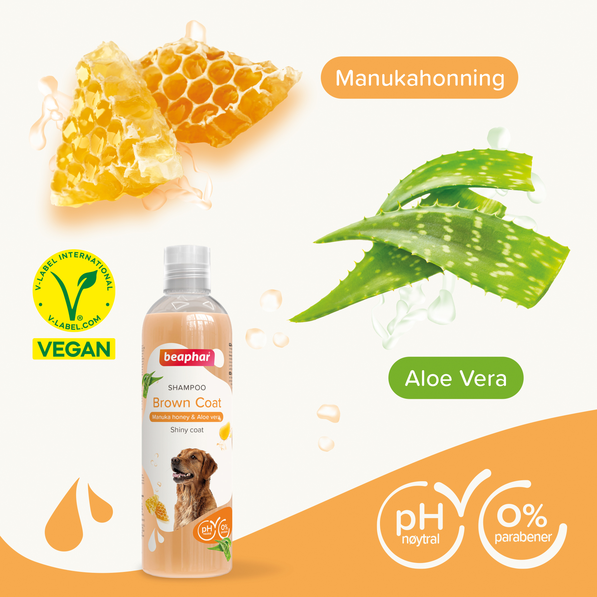 Beaphar Sjampo Brun pels