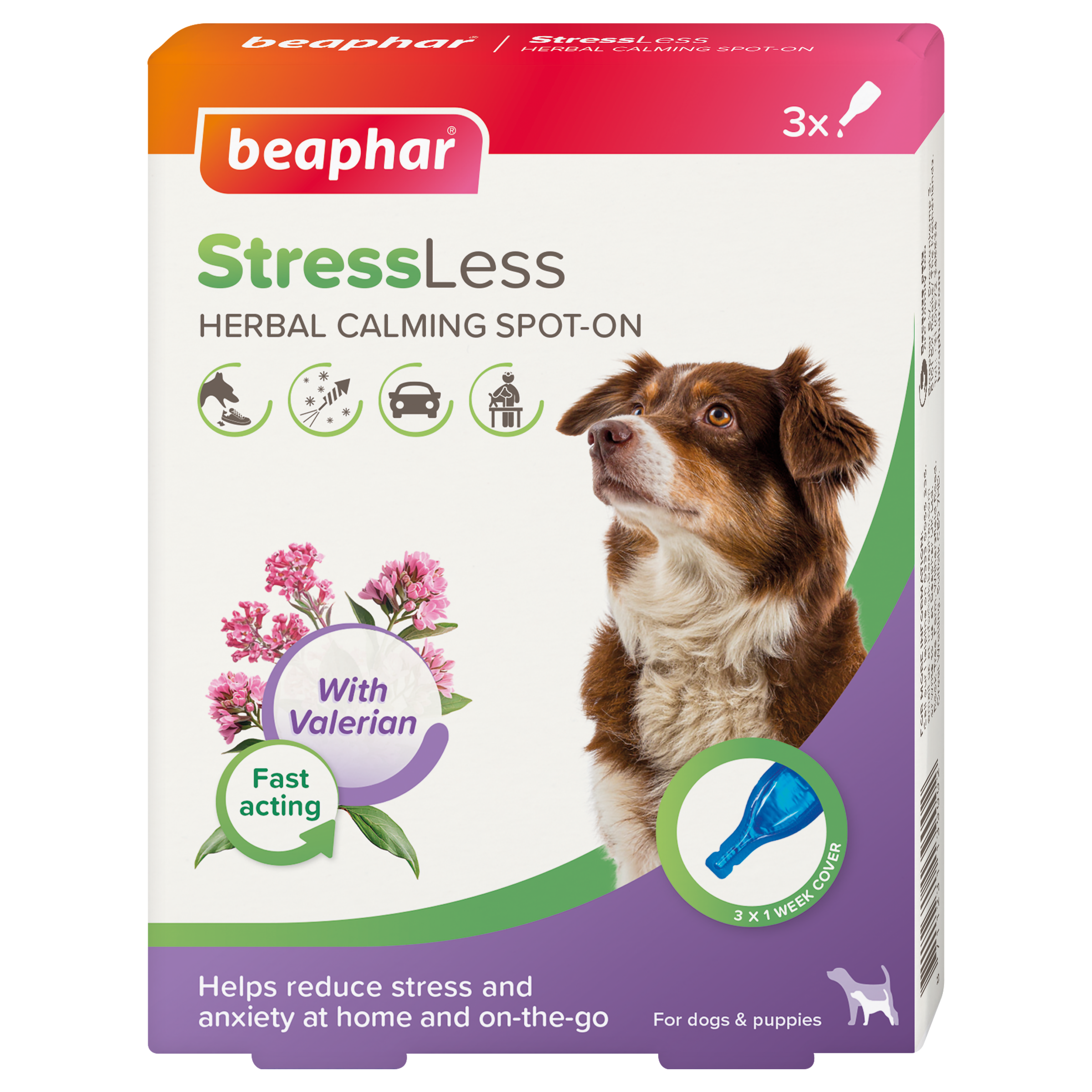 Beaphar StressLess Herbal Calming Spot-On  Dog