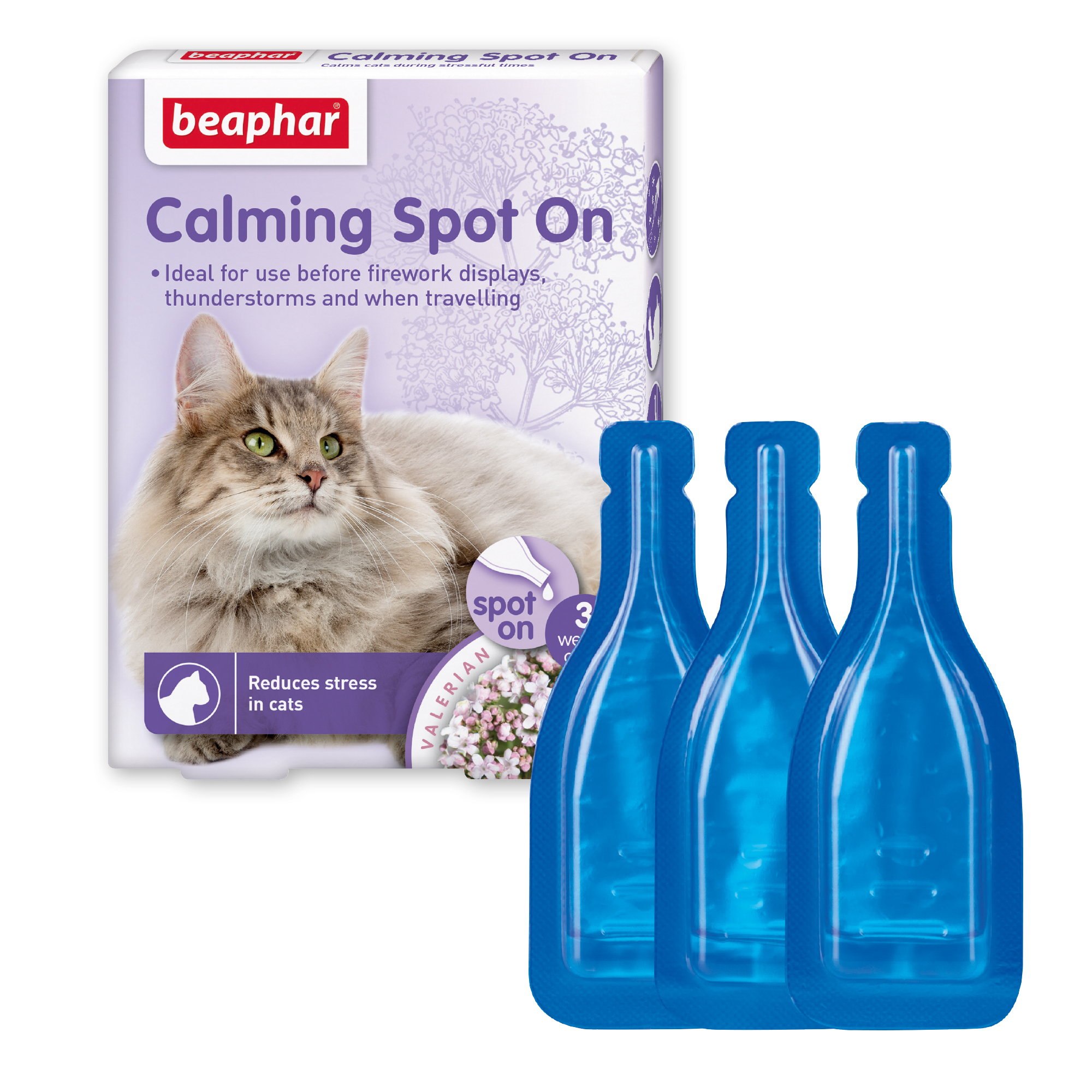 Beaphar Herbal Calming SpotOn for Cats 3 Pipettes Beaphar
