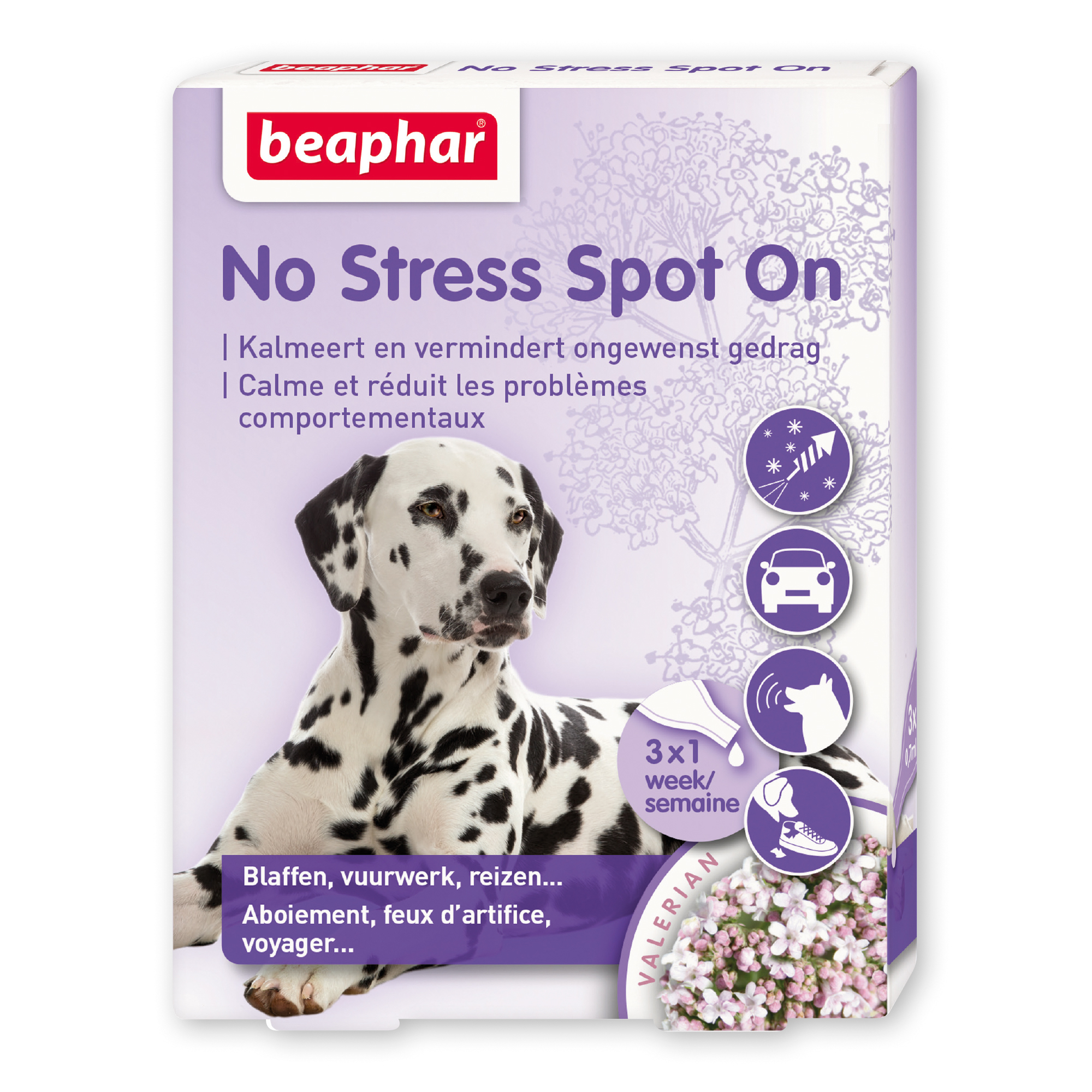 Beaphar No Stress Spot-On hond 3 pipetten