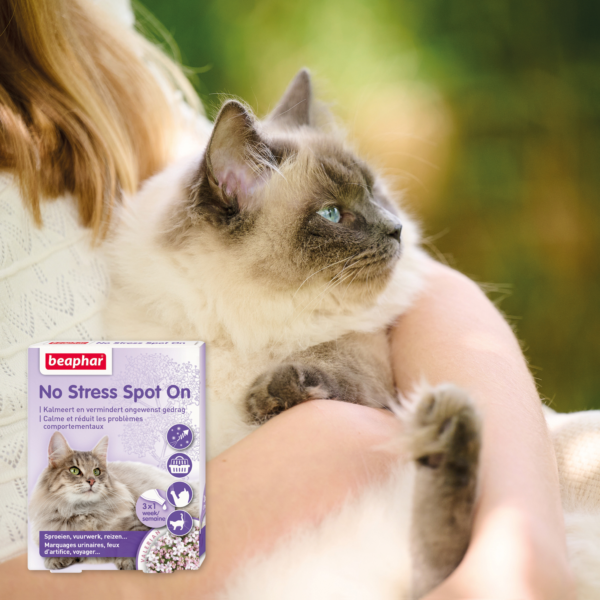 Beaphar No Stress Spot On kat 3 pipetten