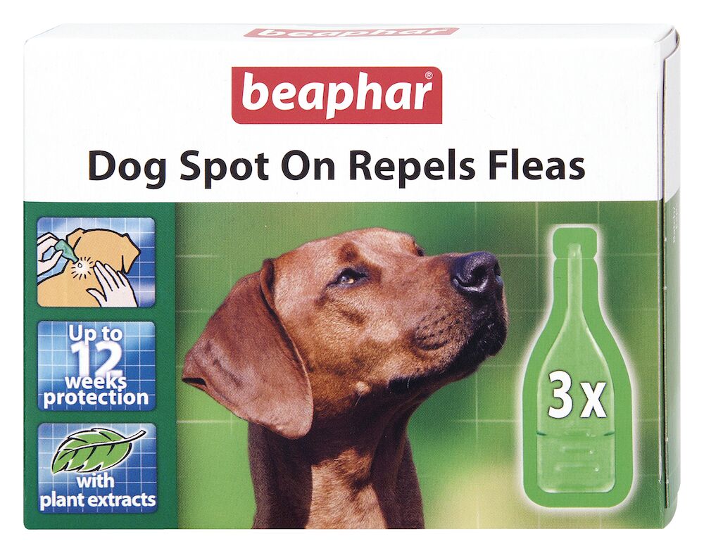 Beaphar Dog SpotOn Repels Fleas, PlantBased Protection Beaphar