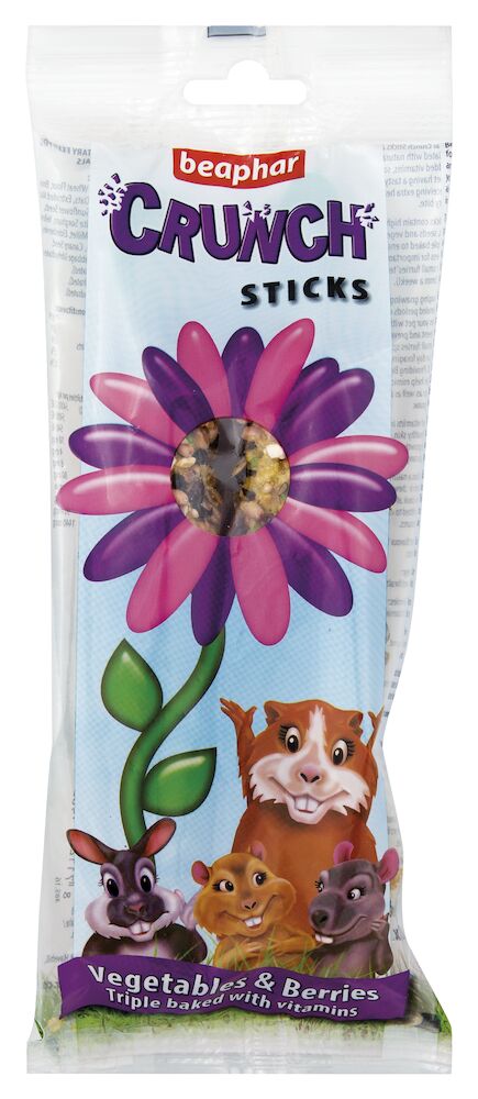 Beaphar Vegetable & Berry Crunch Sticks for Small Animals