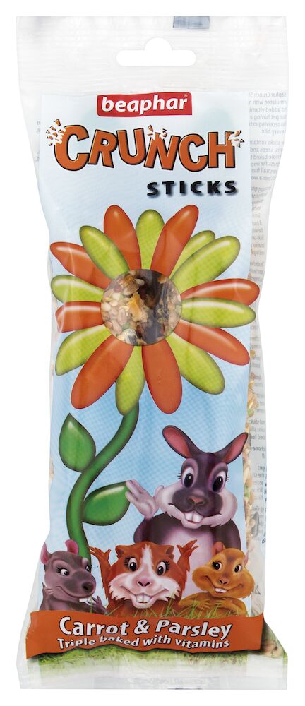 Beaphar Carrot & Parsley Crunch Sticks for Small Animals