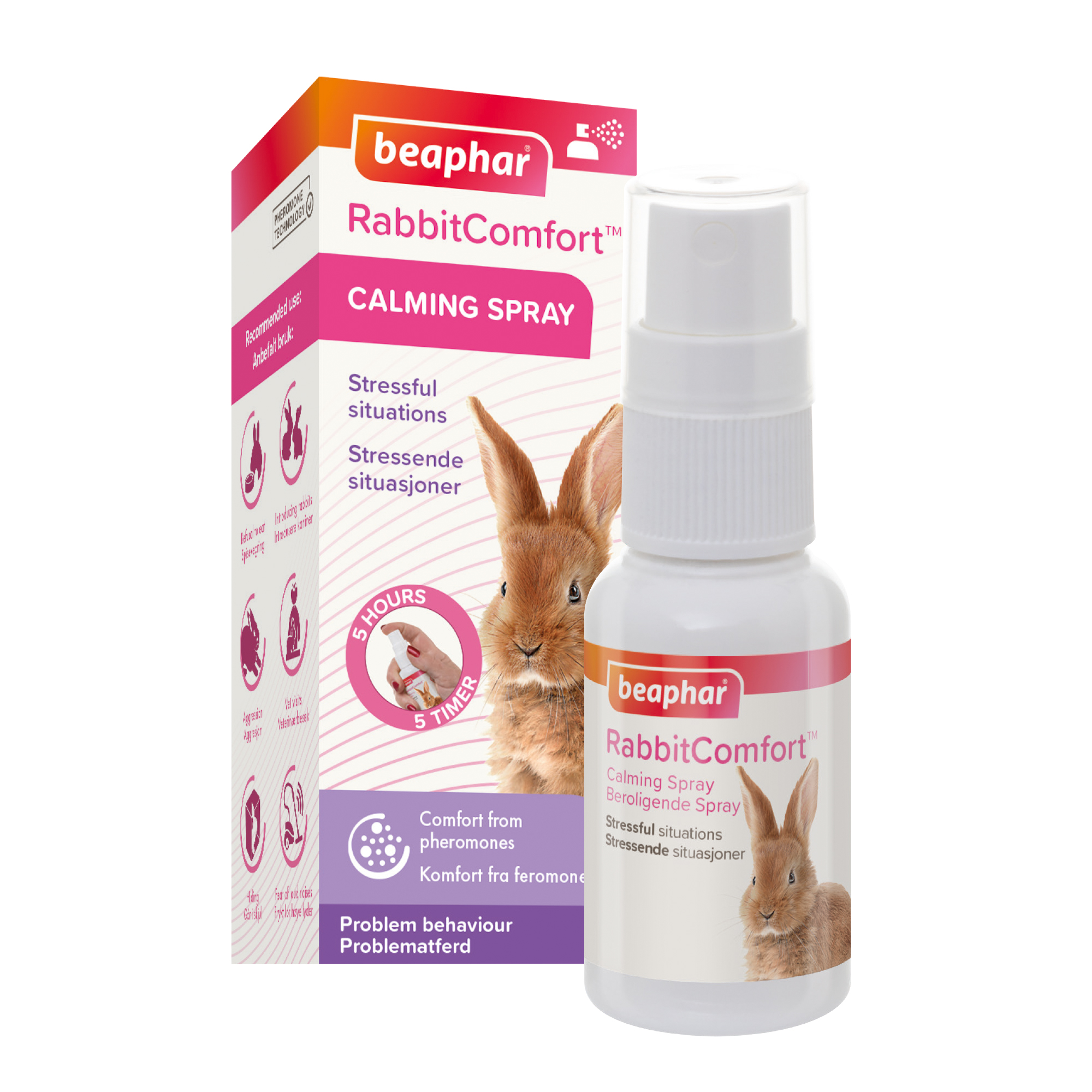 RabbitComfort® nyugtató hatású feromonos spray nyulaknak
