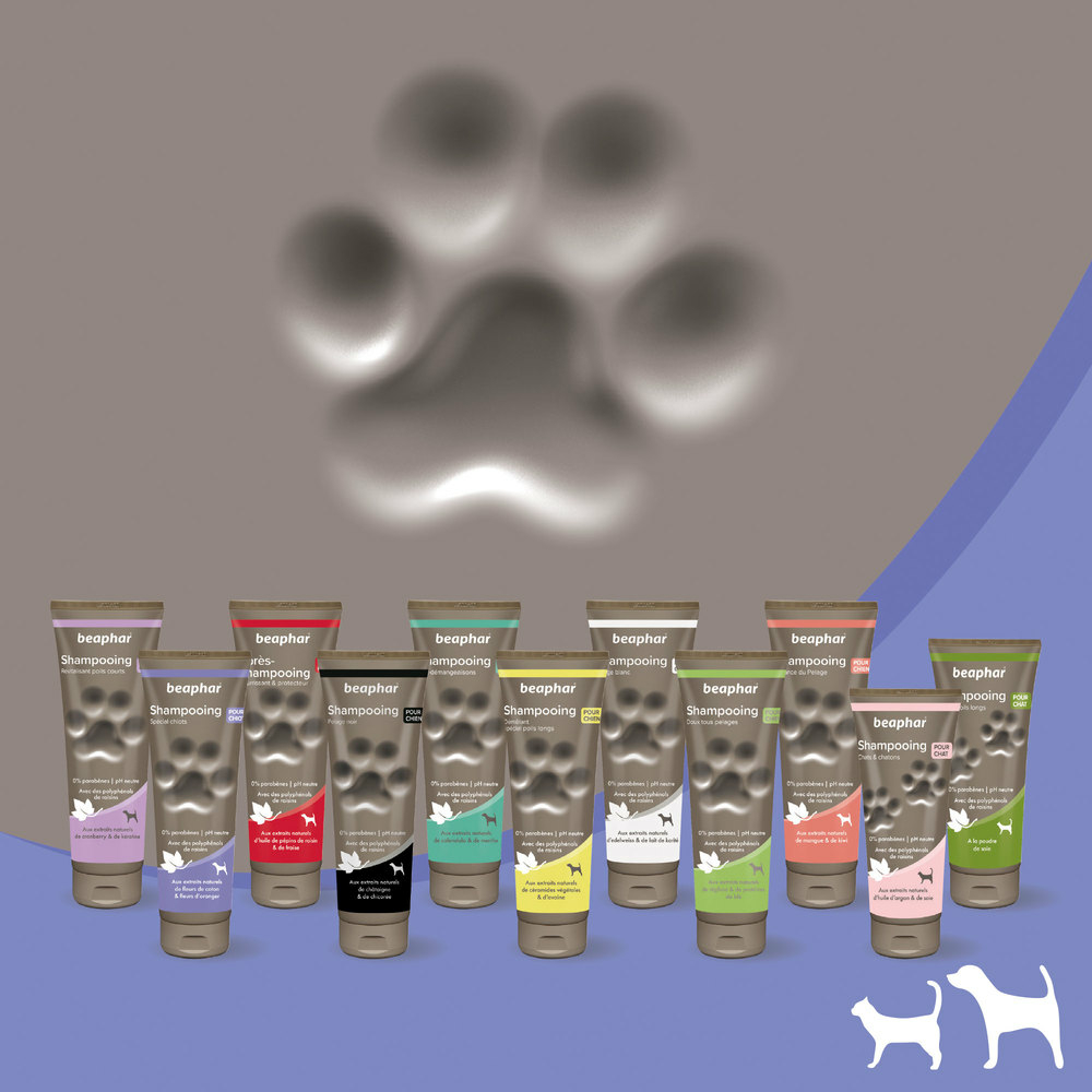 Shampooing premium Empreinte - Spécial chiots extraits naturels de fleurs de coton & fleurs d’oranger - 250 ml