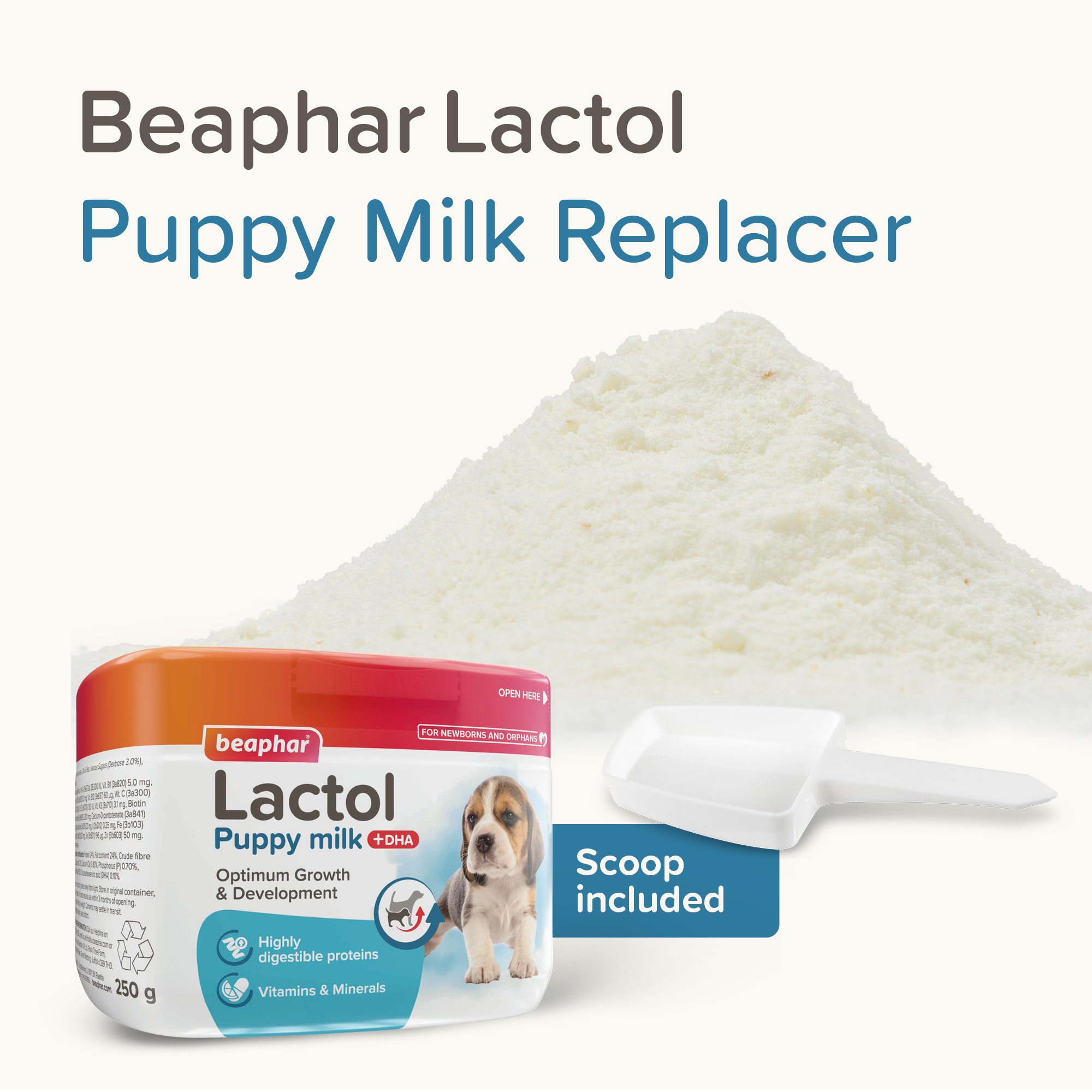 Beaphar Lactol Milk Replacer for Puppies – 250g